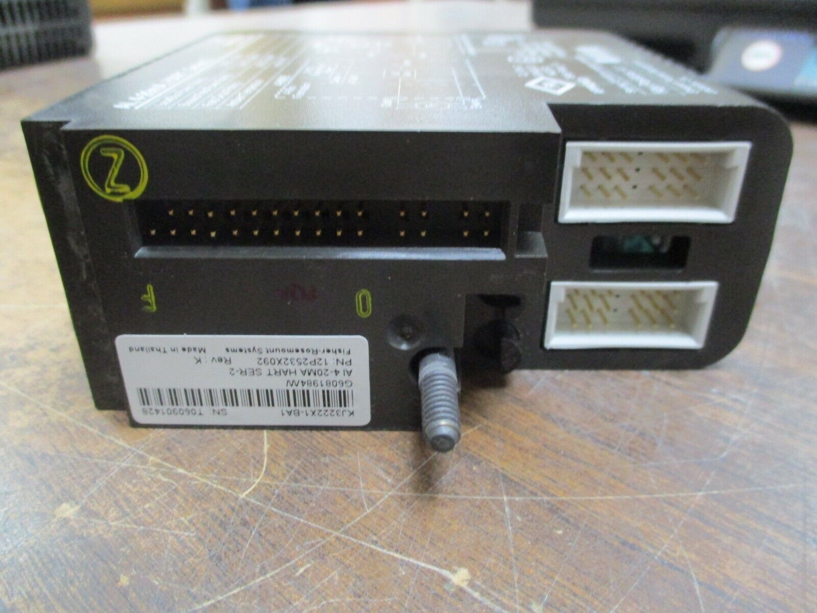 Emerson Analog Input Module 12P2532X092 Series 2 Rev K 4-30mA HART Used