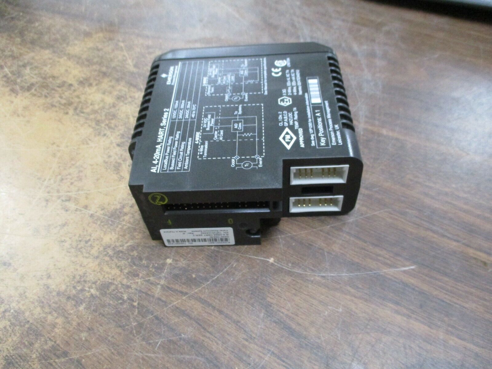 Emerson Analog Input Module 12P2532X092 Series 2 Rev K 4-30mA HART Used