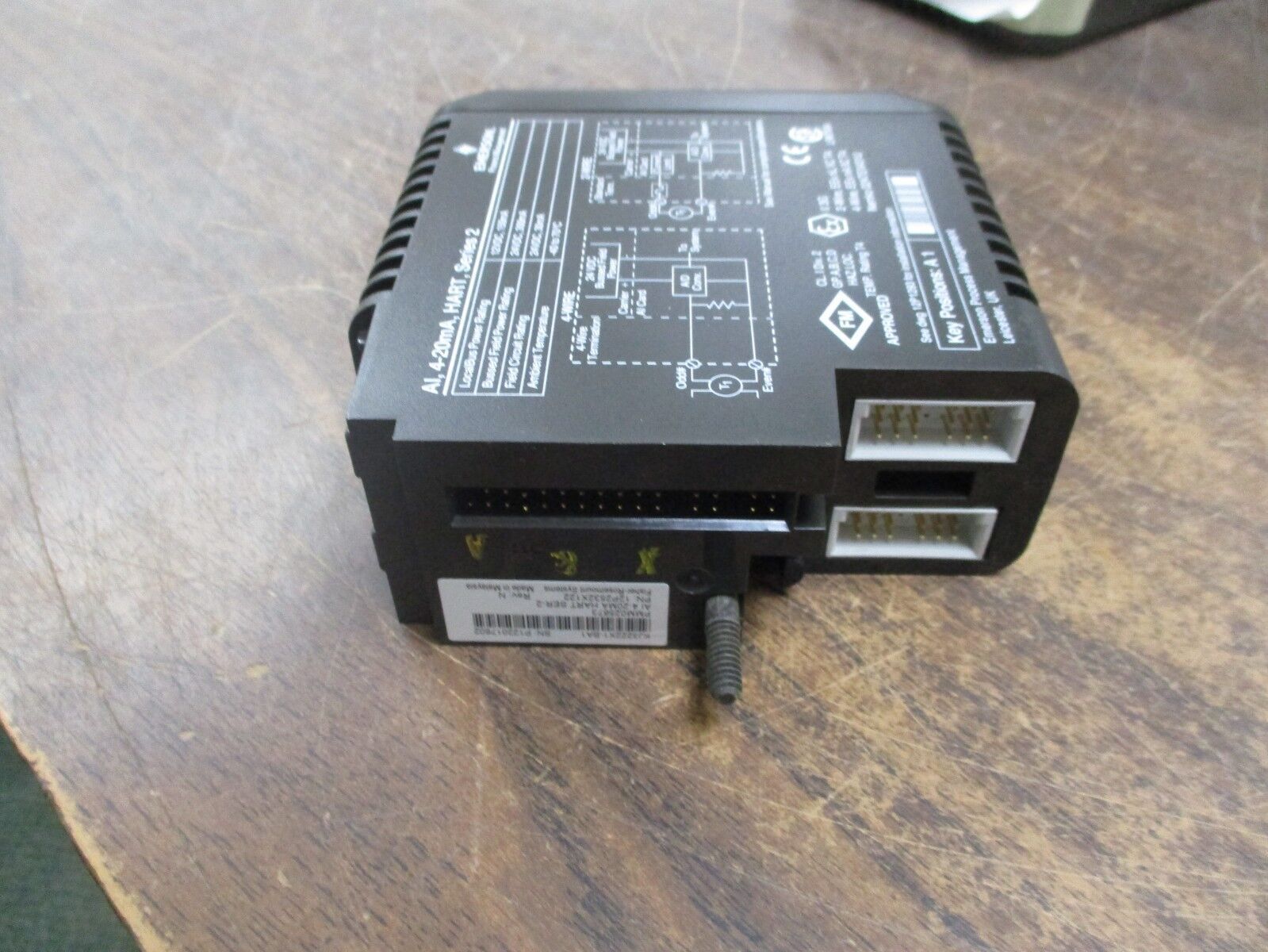 Emerson Analog Input Module 12P2532X122 Series 2 Rev. N 4-20mA HART Used