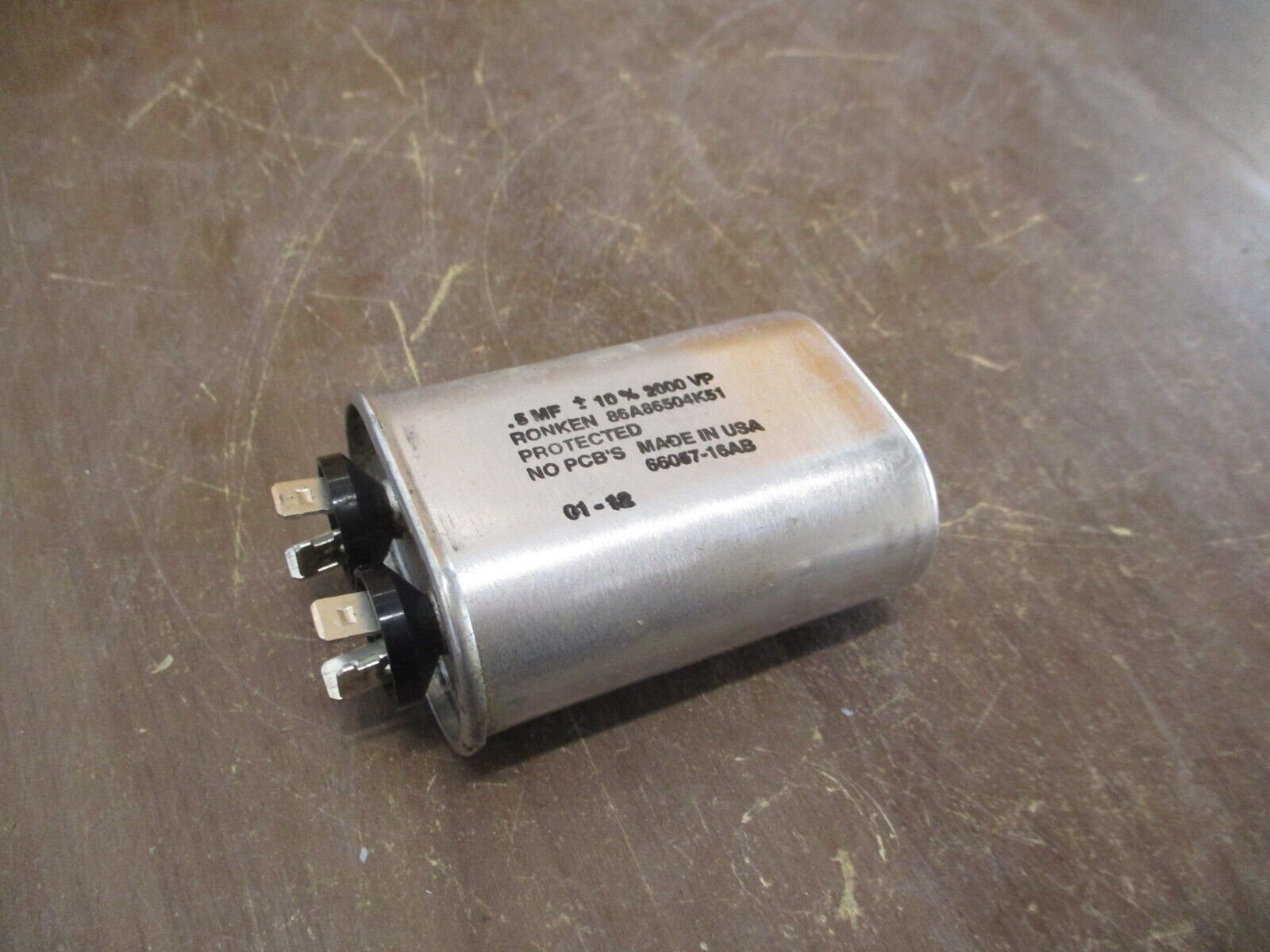 Ronken Capacitor 86A86504K51 0.5mF Used