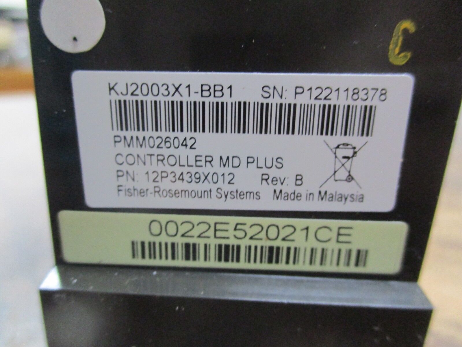 Emerson Delta V Controller MD Plus Module 12P3439X012 Rev B 5VDC 1.4A Used