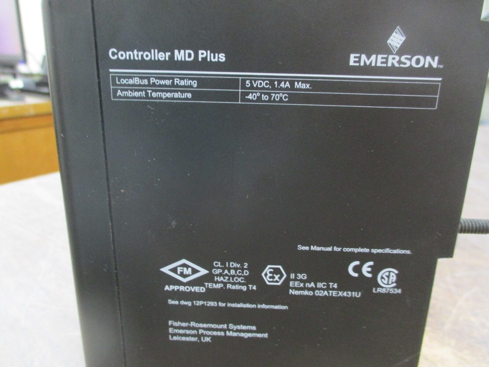 Emerson Delta V Controller MD Plus Module 12P3439X012 Rev B 5VDC 1.4A Used