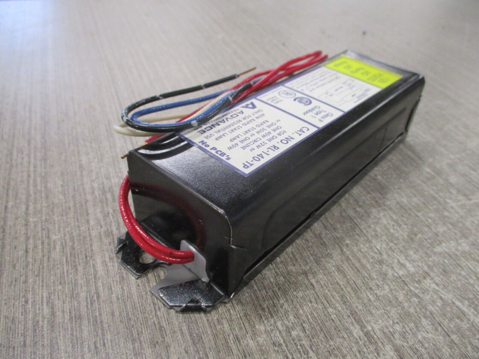 Advance Ballast RL-140-TP 5X788 120V 60Hz New Surplus