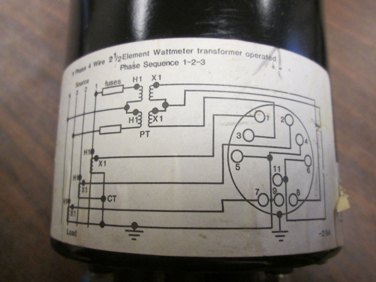 Crompton AC Kilowattmeter 12959 077 219A QQYL C6 120V 5.78A Range:0-2000kw Used