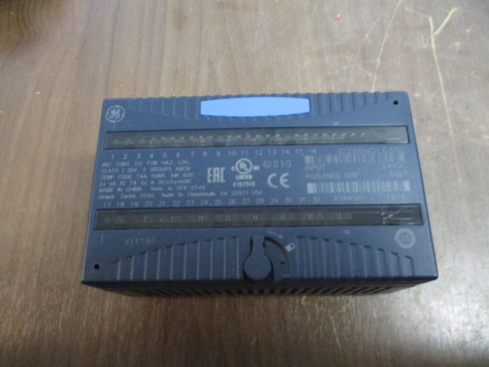 GE VersaMax Discrete Logic Input Module IC200MDL650L 24VDC 32PT Used