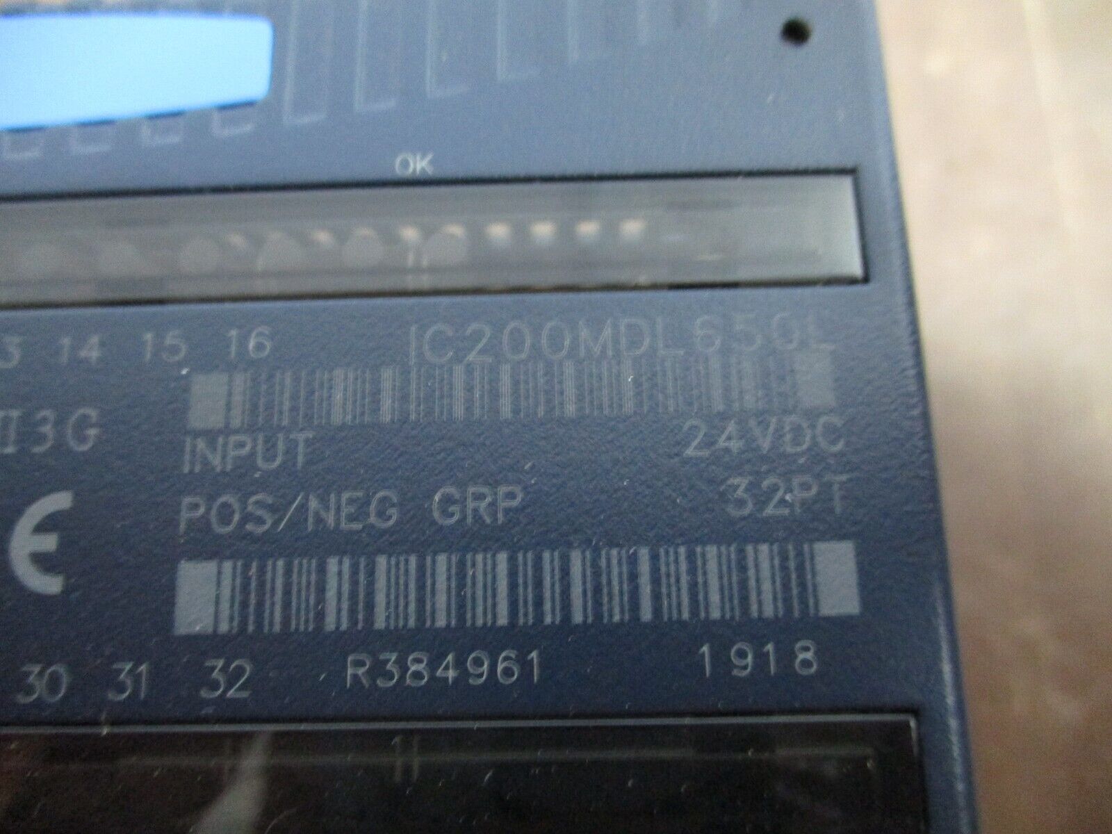 GE VersaMax Discrete Logic Input Module IC200MDL650L 24VDC 32PT Used