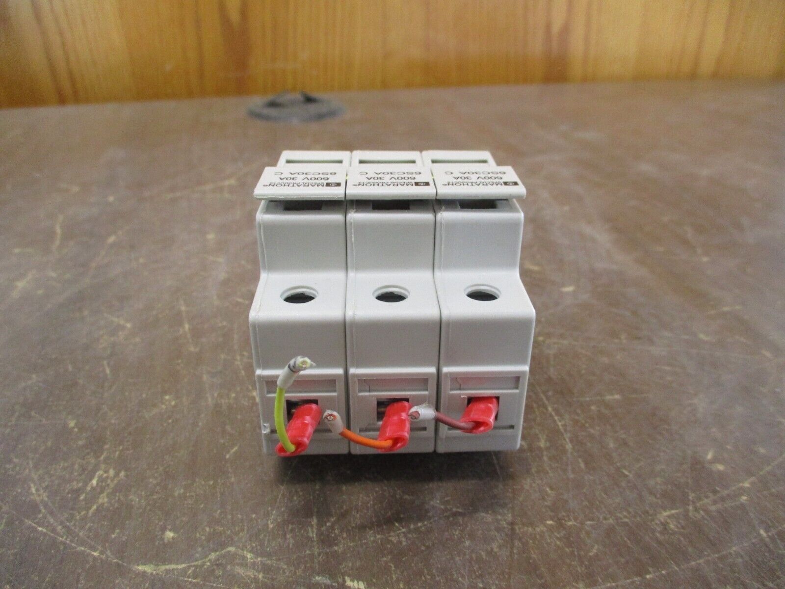 Marathon Fuse Holder 6SC30A C 30A 600V 3P *Lot of 2* Used