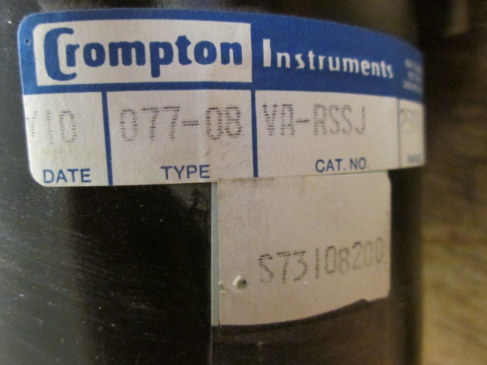 Crompton Voltmeter VA-RSSJ Range: 250V Scale: 0-600V Used