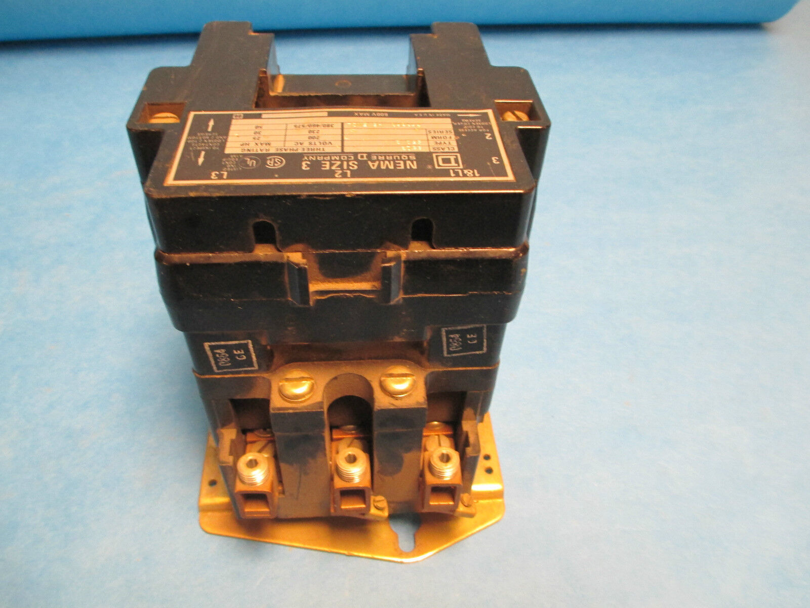 Square D Size 3 Contactor 8502SEG2, No coil