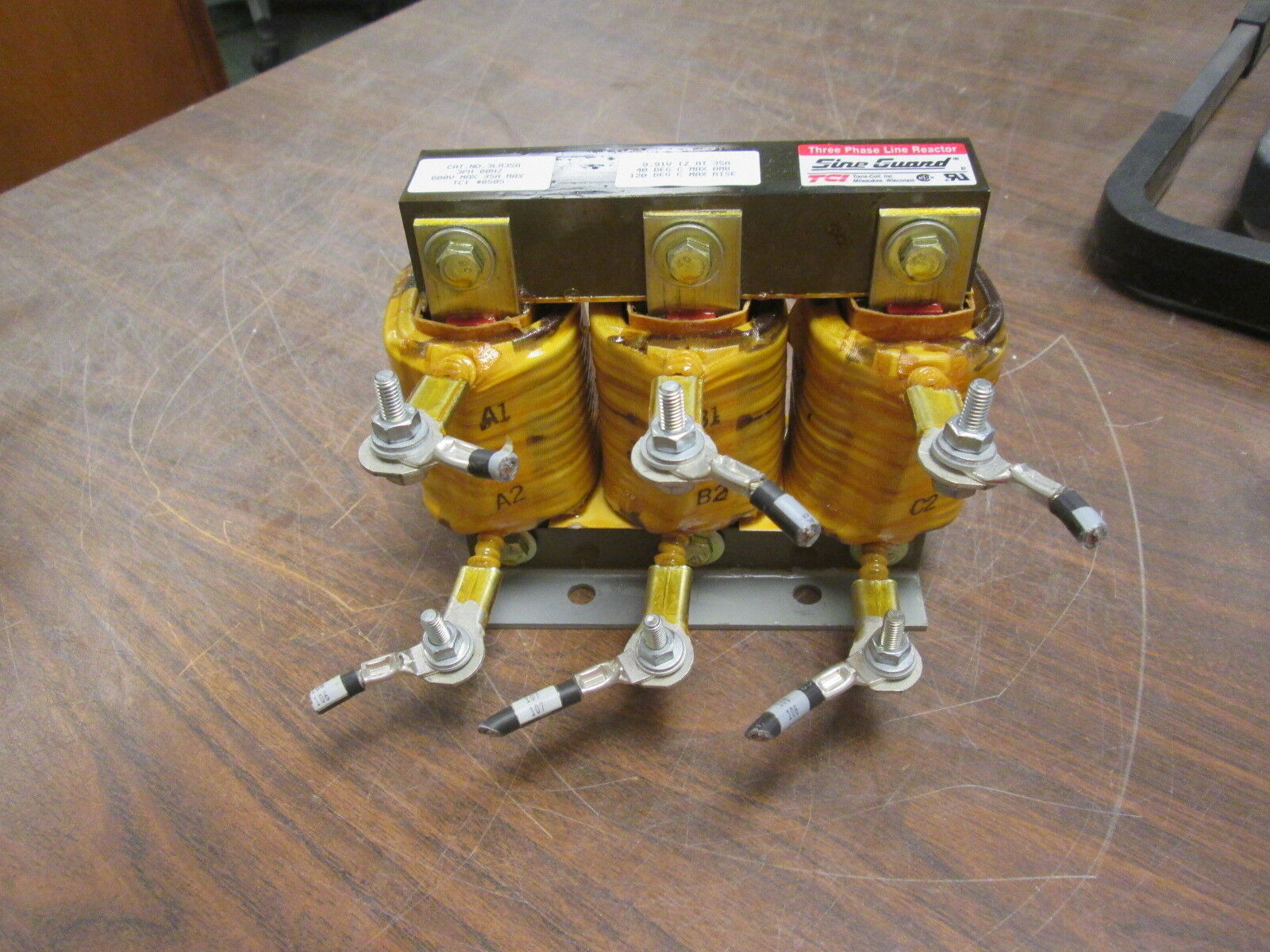 TCI Sine Guard 3Ph Line Reactor 3LR35A 35A 600V 60Hz Used