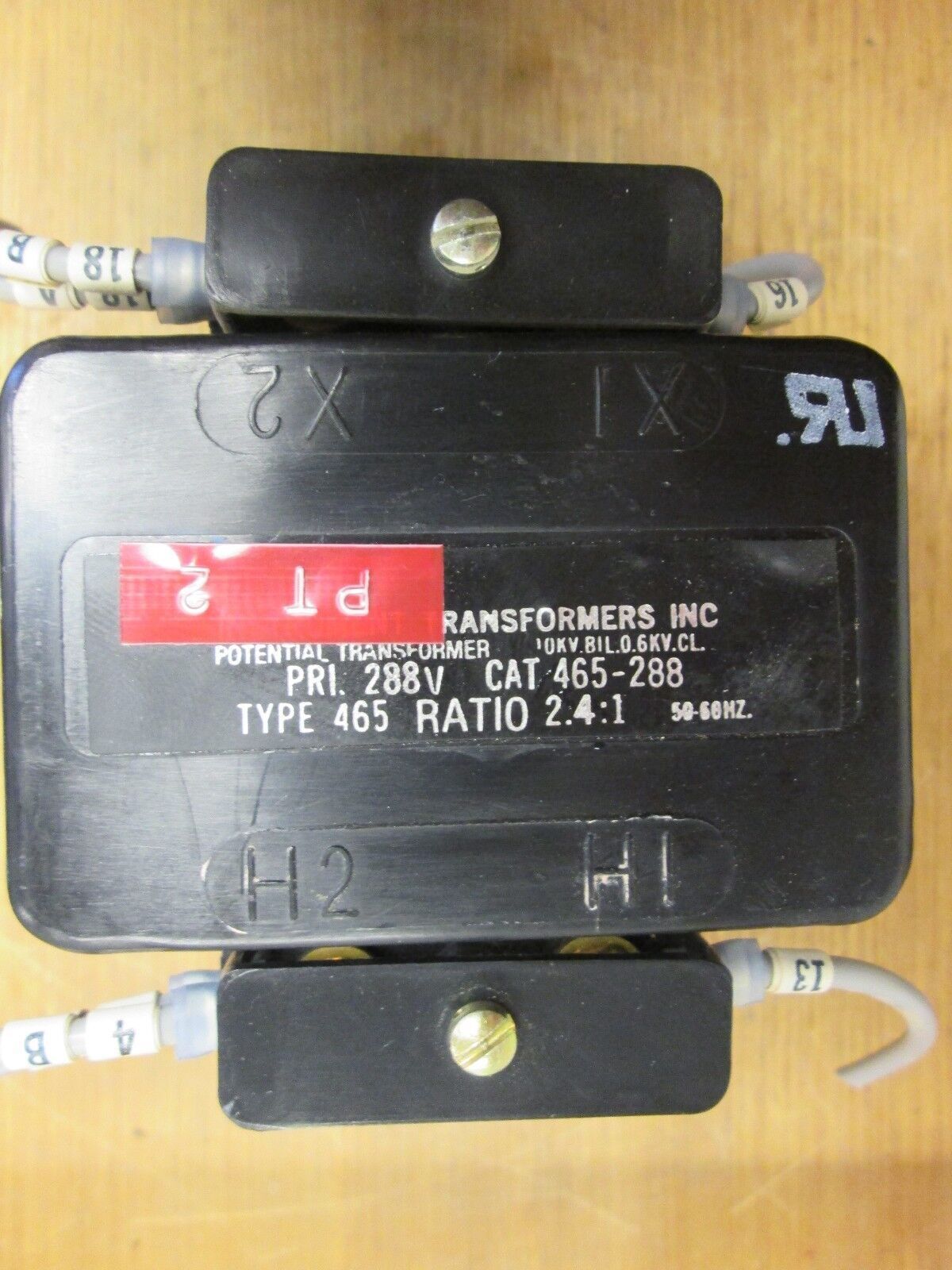 Instrument Transformers Potential Transformer 465-288 Pri. 288V 2.4:1 Ratio