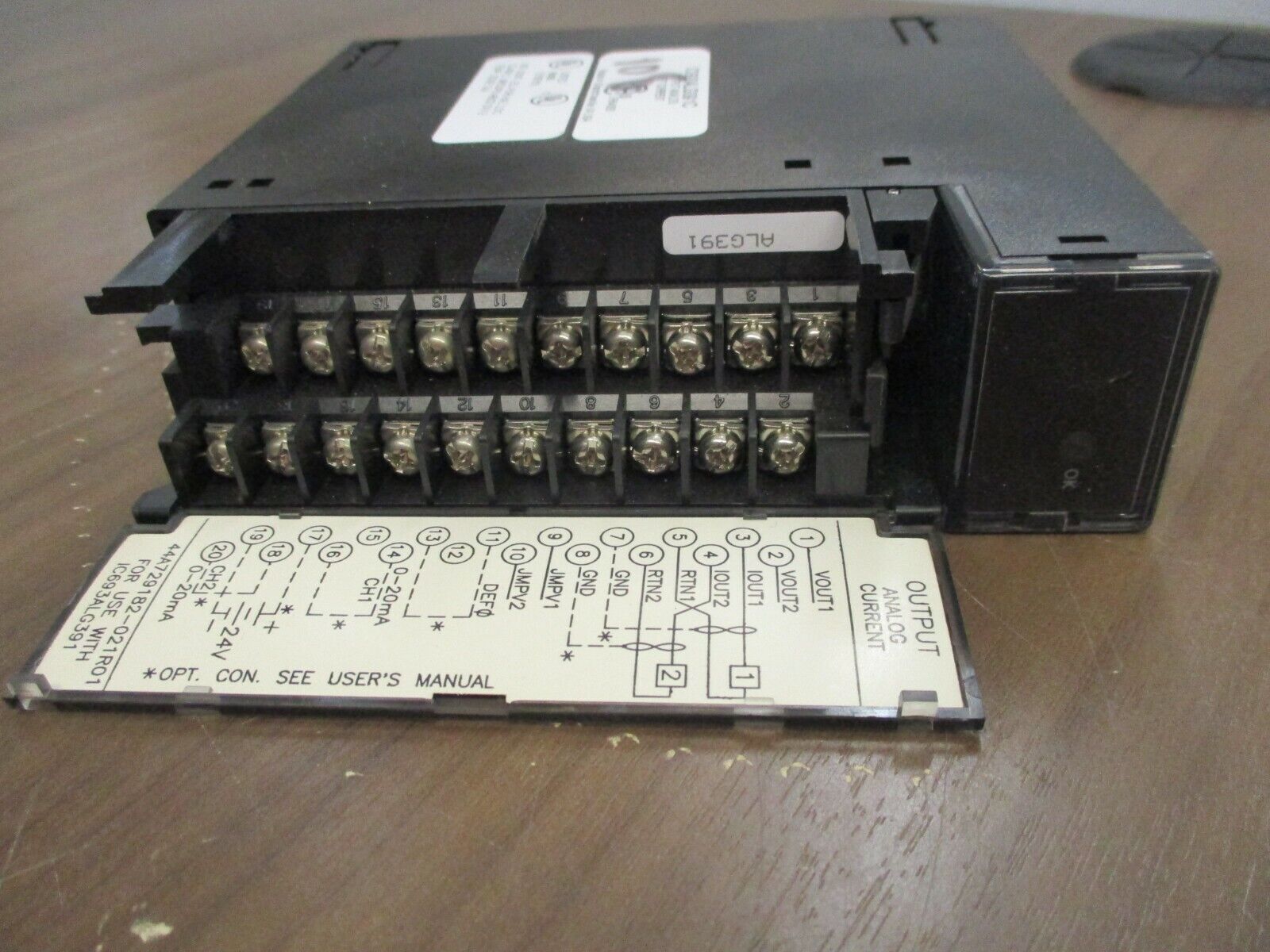 GE Fanuc Analog Output Module IC693ALG391C 2PT Current Used