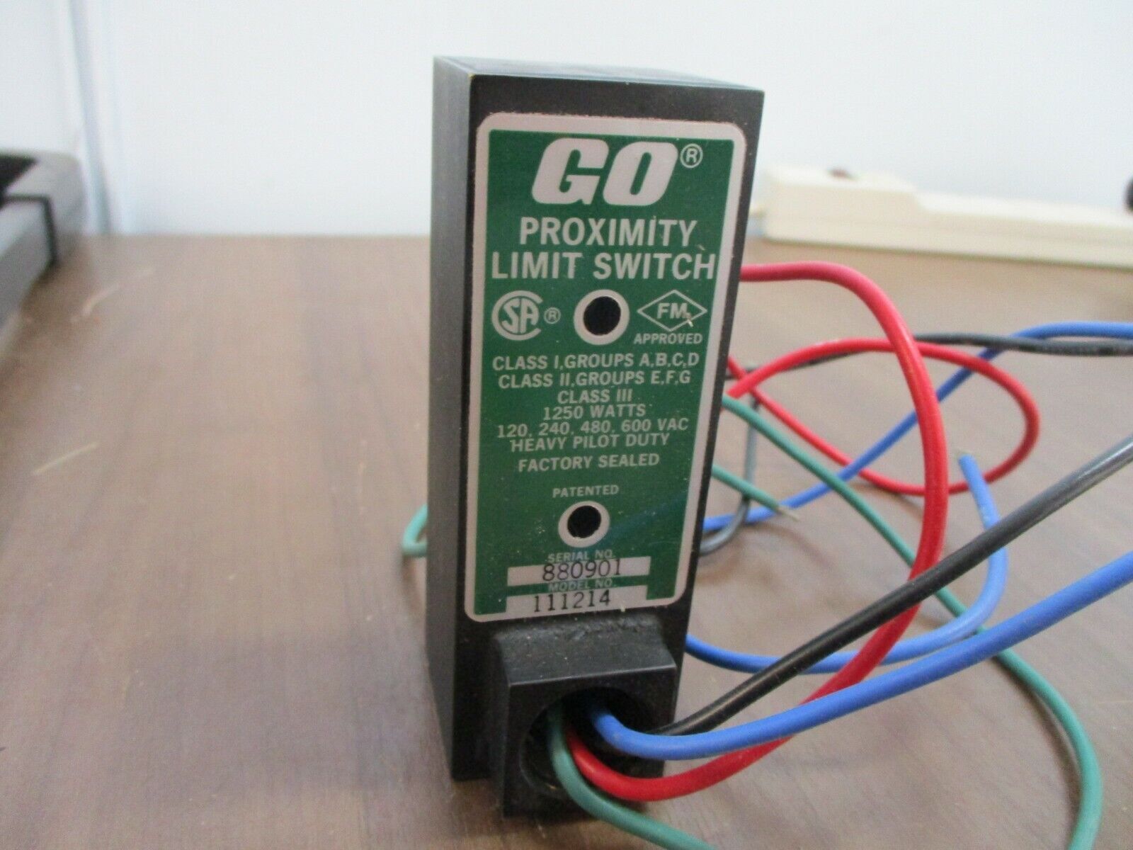 General Equipment GO Proximity Limit Switch 111214 1250W 120/240/480/600V