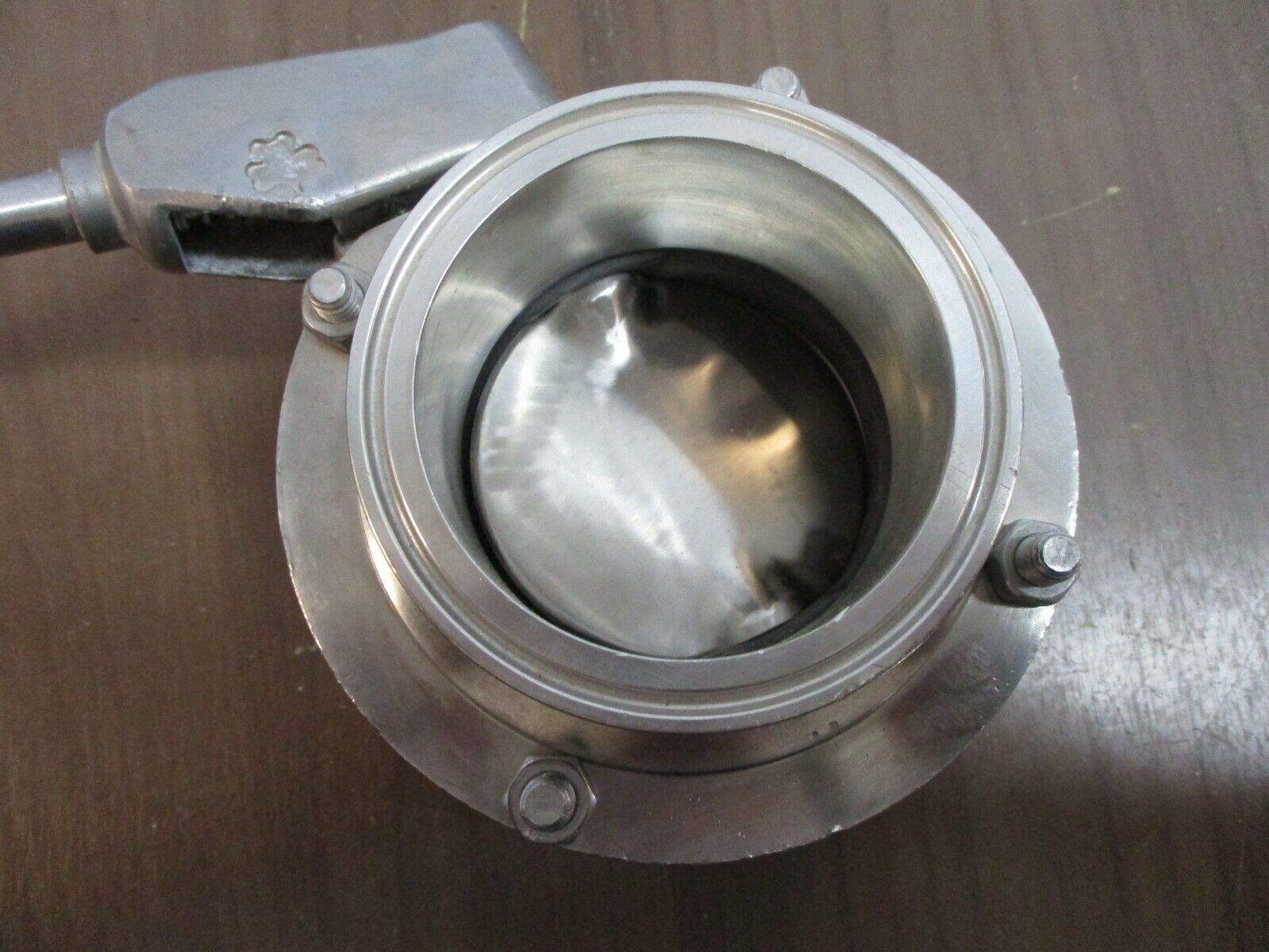 Tri-Clover Stainless Steel Butterfly Valve Size: 3" *Missing Handle End* Used