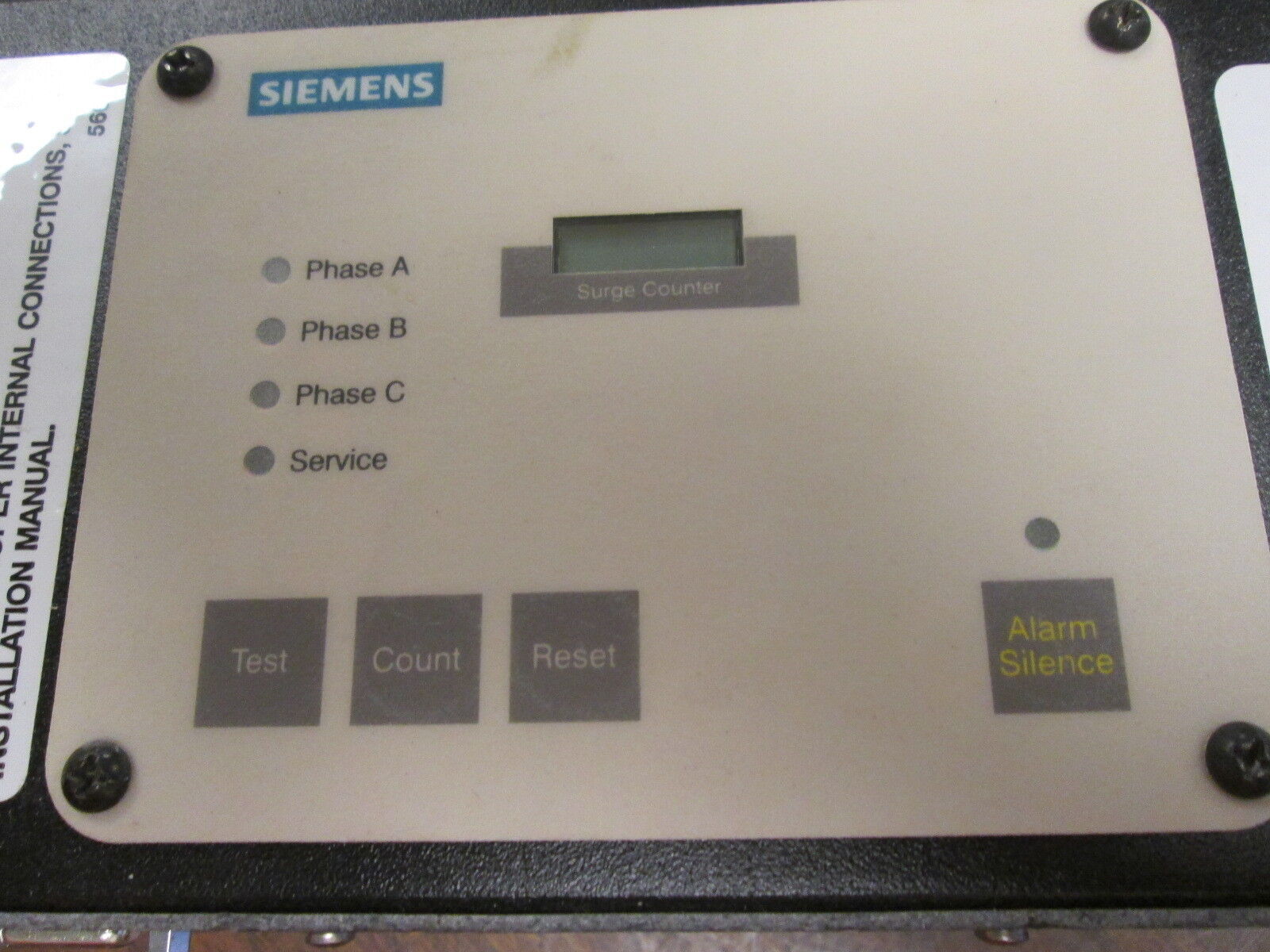 Siemens TPS Surge Suppression Module TPS-C1/120/X 208/120Y 50/60Hz Used