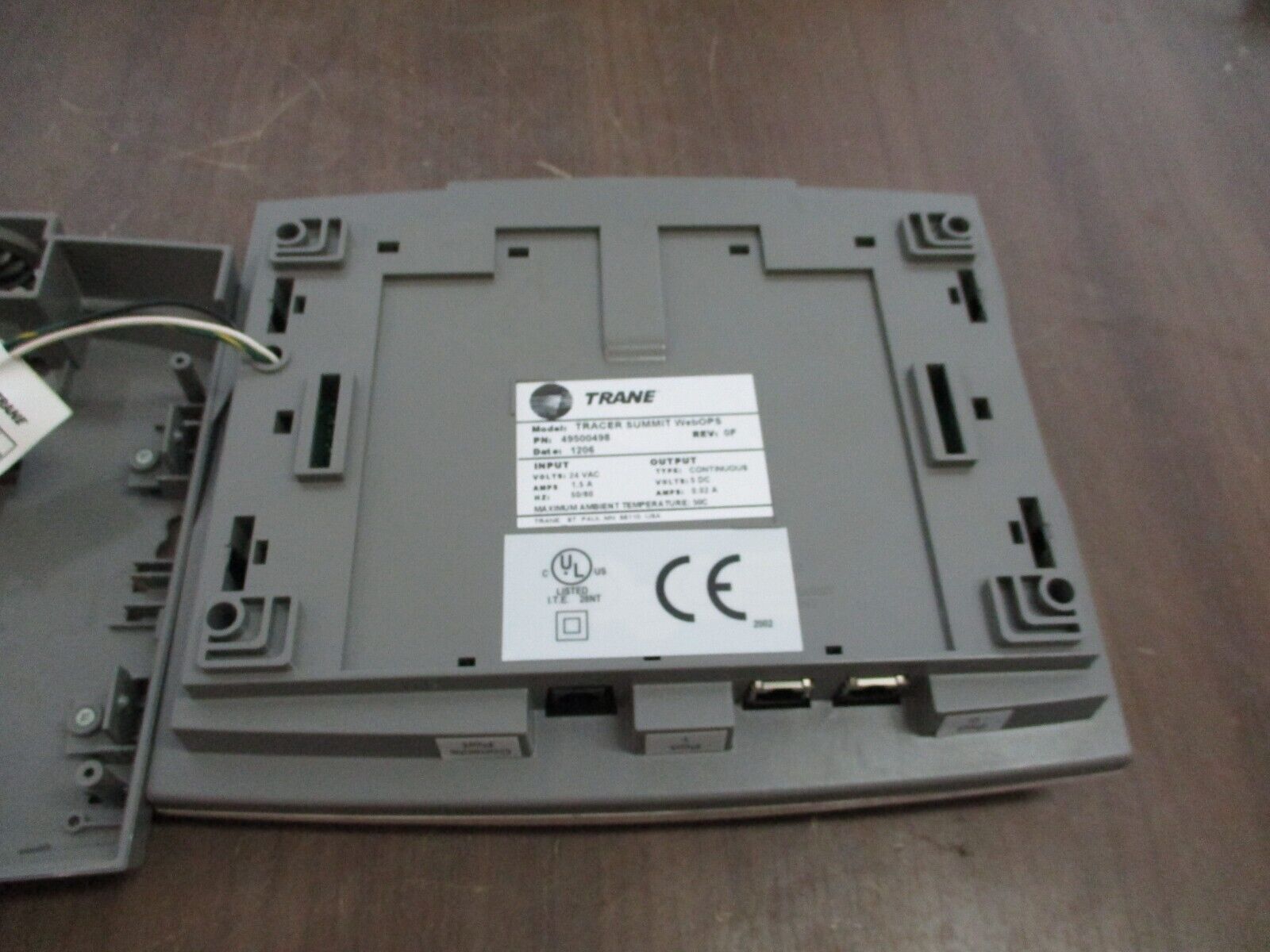 Trane Tracer Summit WebOPS 49500498 Rev. 0F Input: 24VAC Output: 5VDC Used