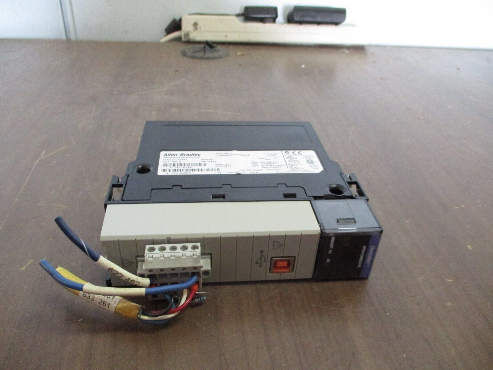 Allen-Bradley DeviceNet Comm. Module 1756-DNB Ser. D F/W Rev. 11.003 Used