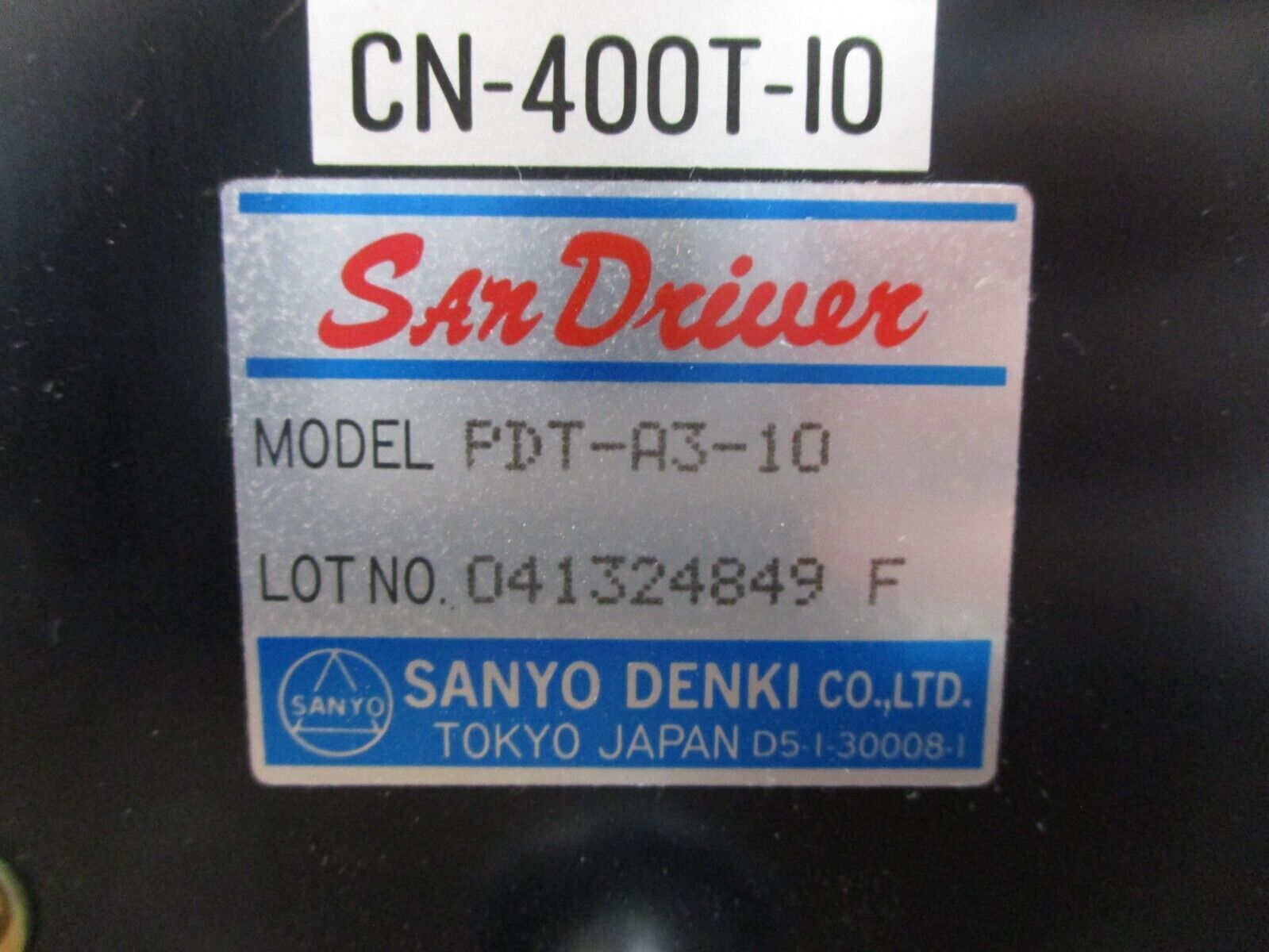 Sanyo Denki San Driver Servo Controller PDT-A3-10 Used
