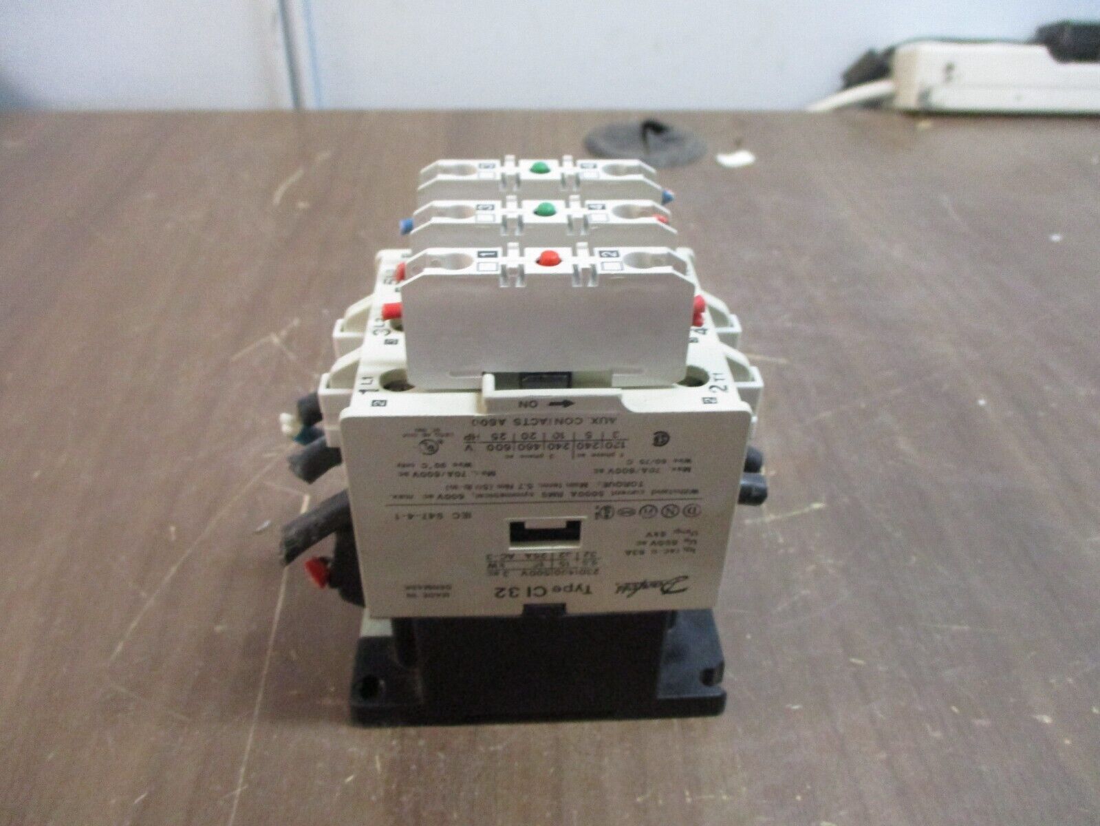 Danfoss Contactor CI 32 110-120V Coil 70A 600V w/ (3) Aux Contacts Used