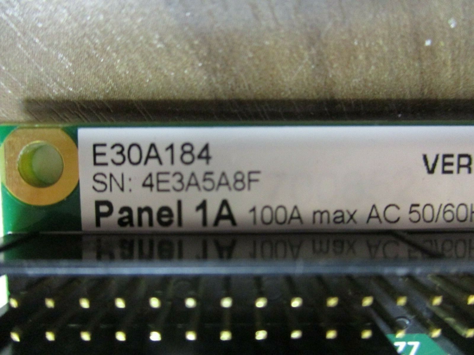 Veris Panel 1A CT Strip E30A184 100 A 50/60Hz Used