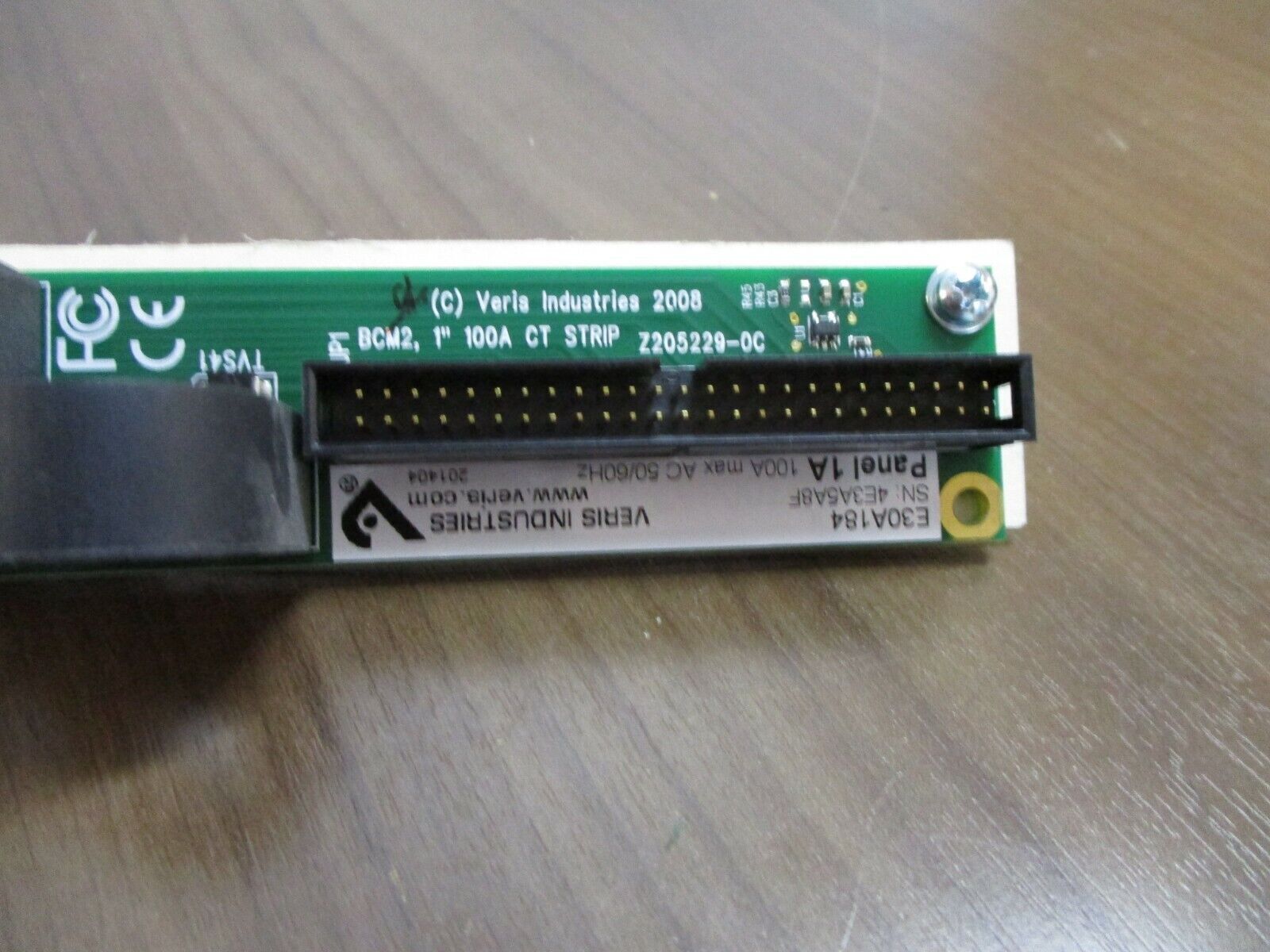 Veris Panel 1A CT Strip E30A184 100 A 50/60Hz Used