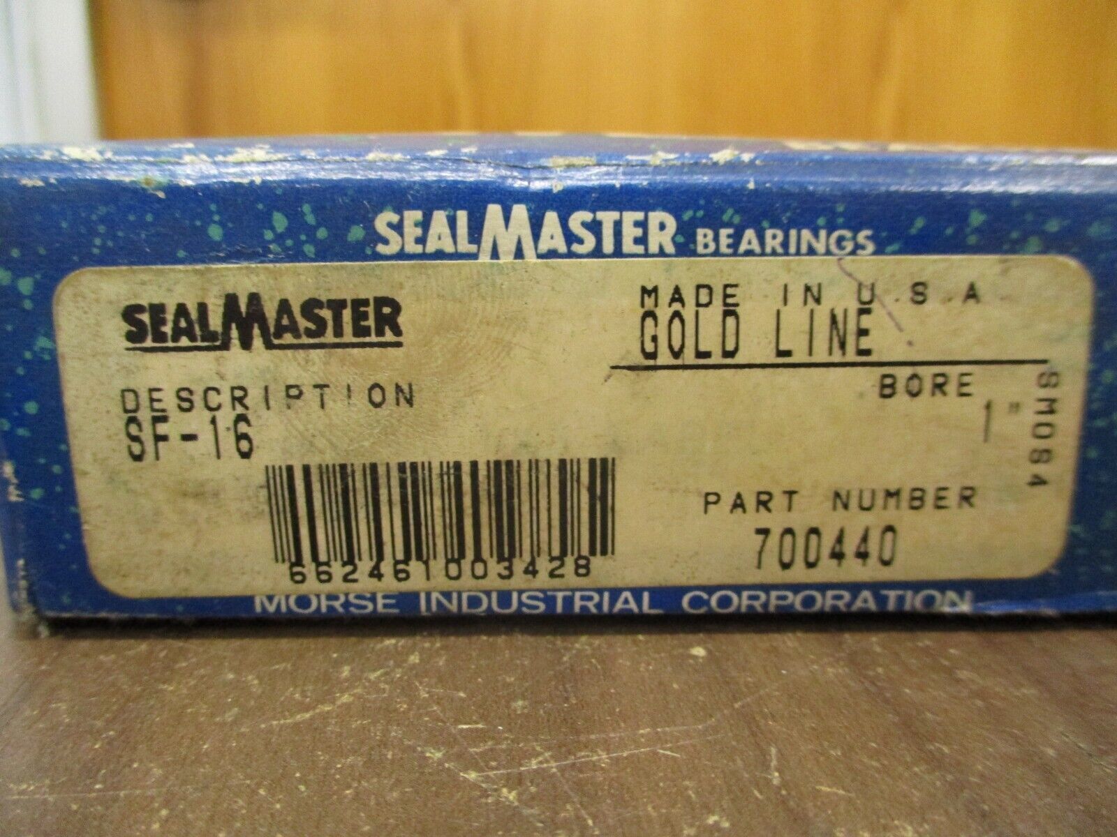 SealMaster Gold Line SF-16 Bearing 700440 Bore: 1" New Surplus