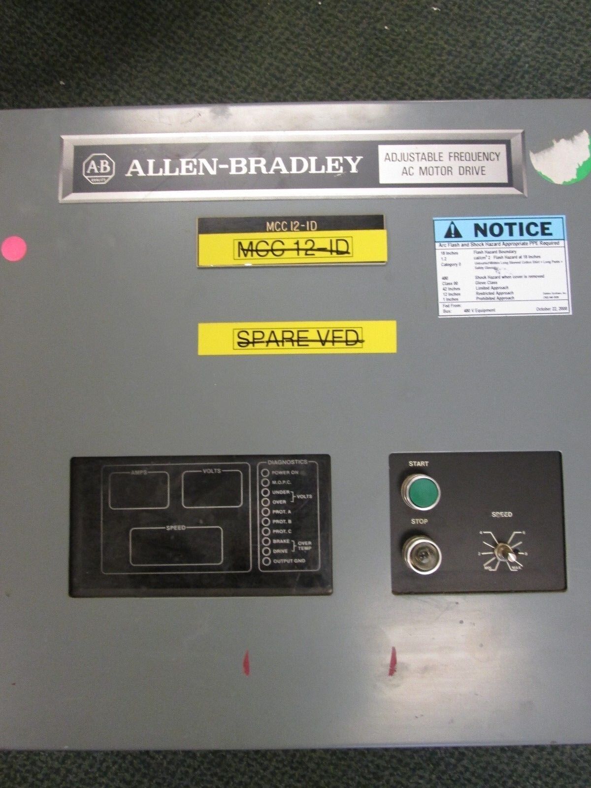 Allen-Bradley 1334 AC Drive 1334-BJB-N4-T 3Hp Used