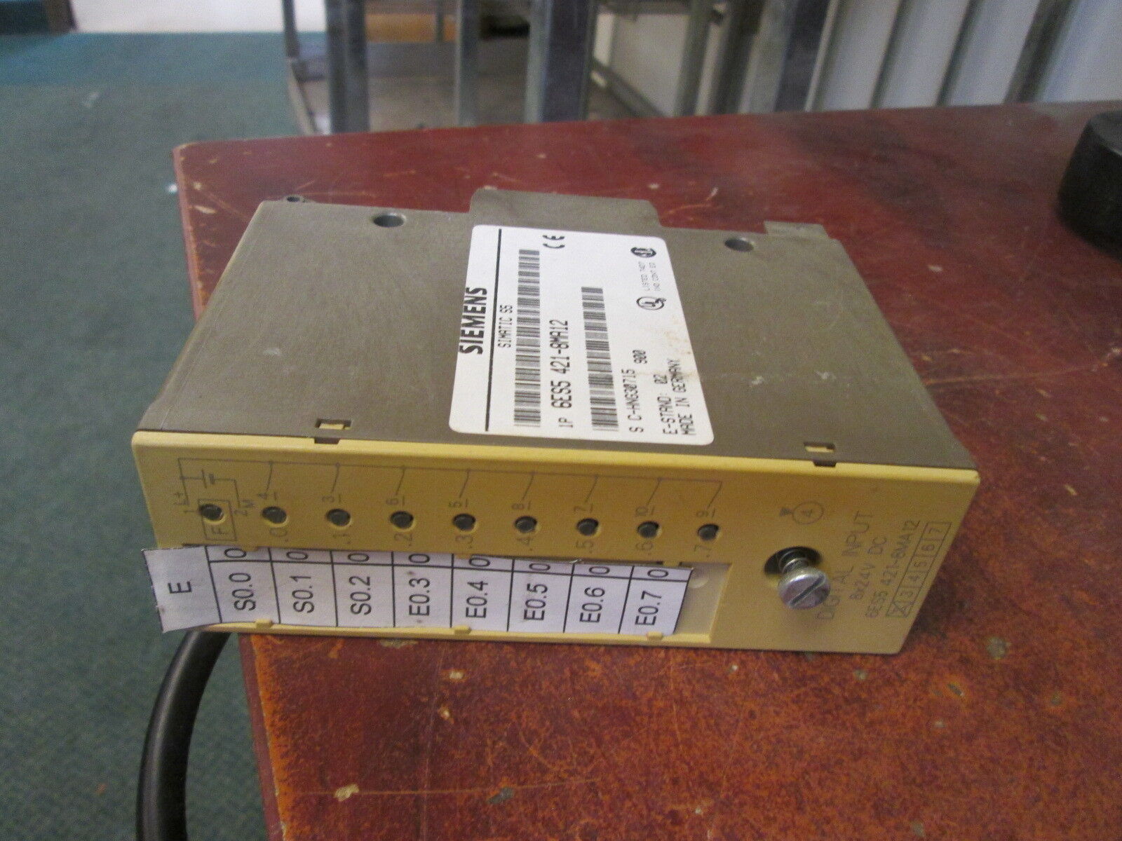 Siemens Simatic S5 Digital Input Module 6ES5 421-8MA12 8x24 VDC Used