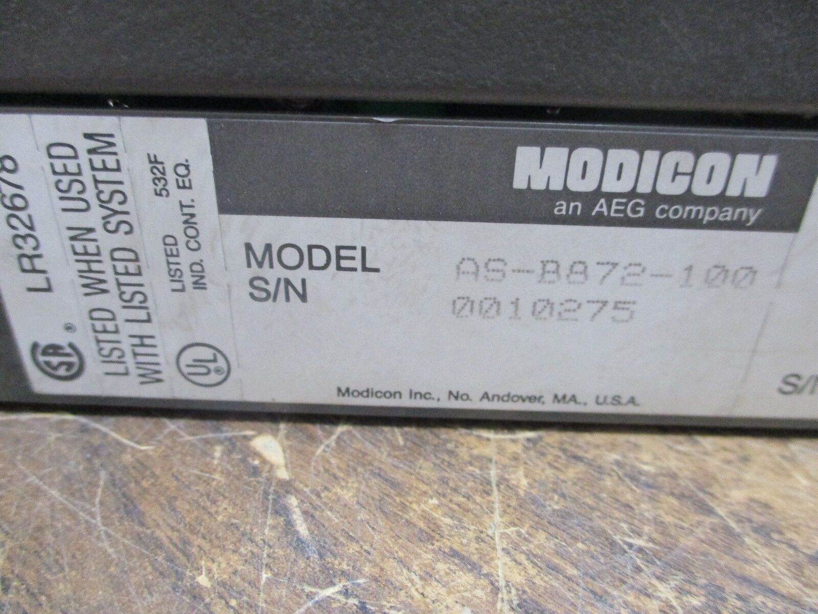 AEG Modicon AS-B872-100 Output Module