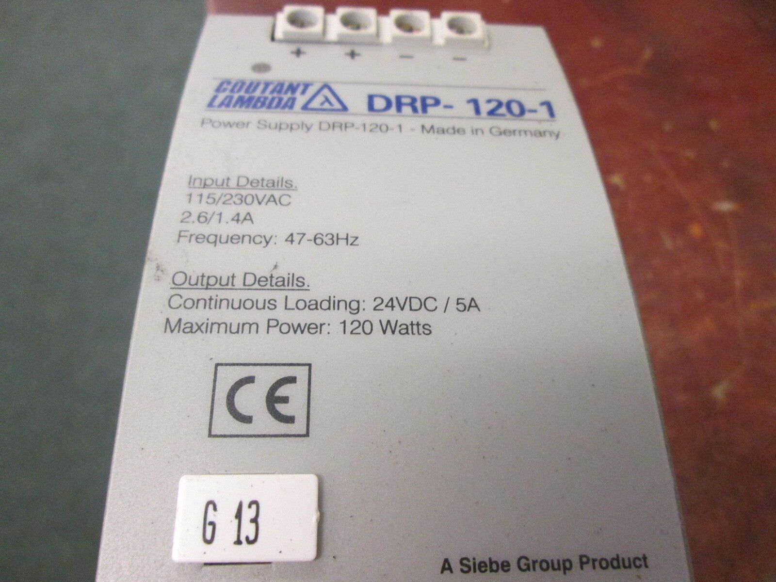 Coutant Lambda Power Supply DRP-120-1 Used