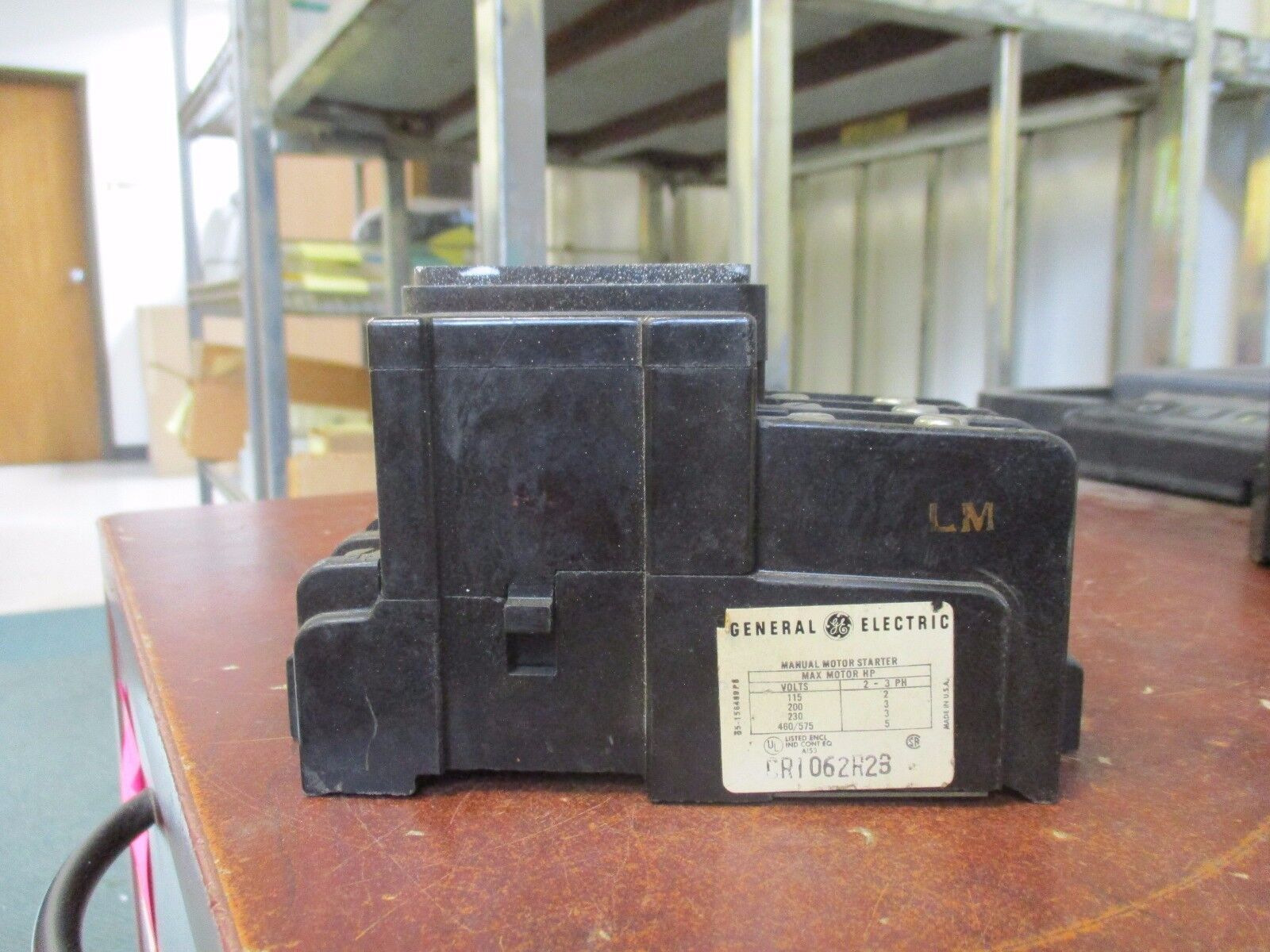 GE Manual Motor Starter CRI062R2B Used