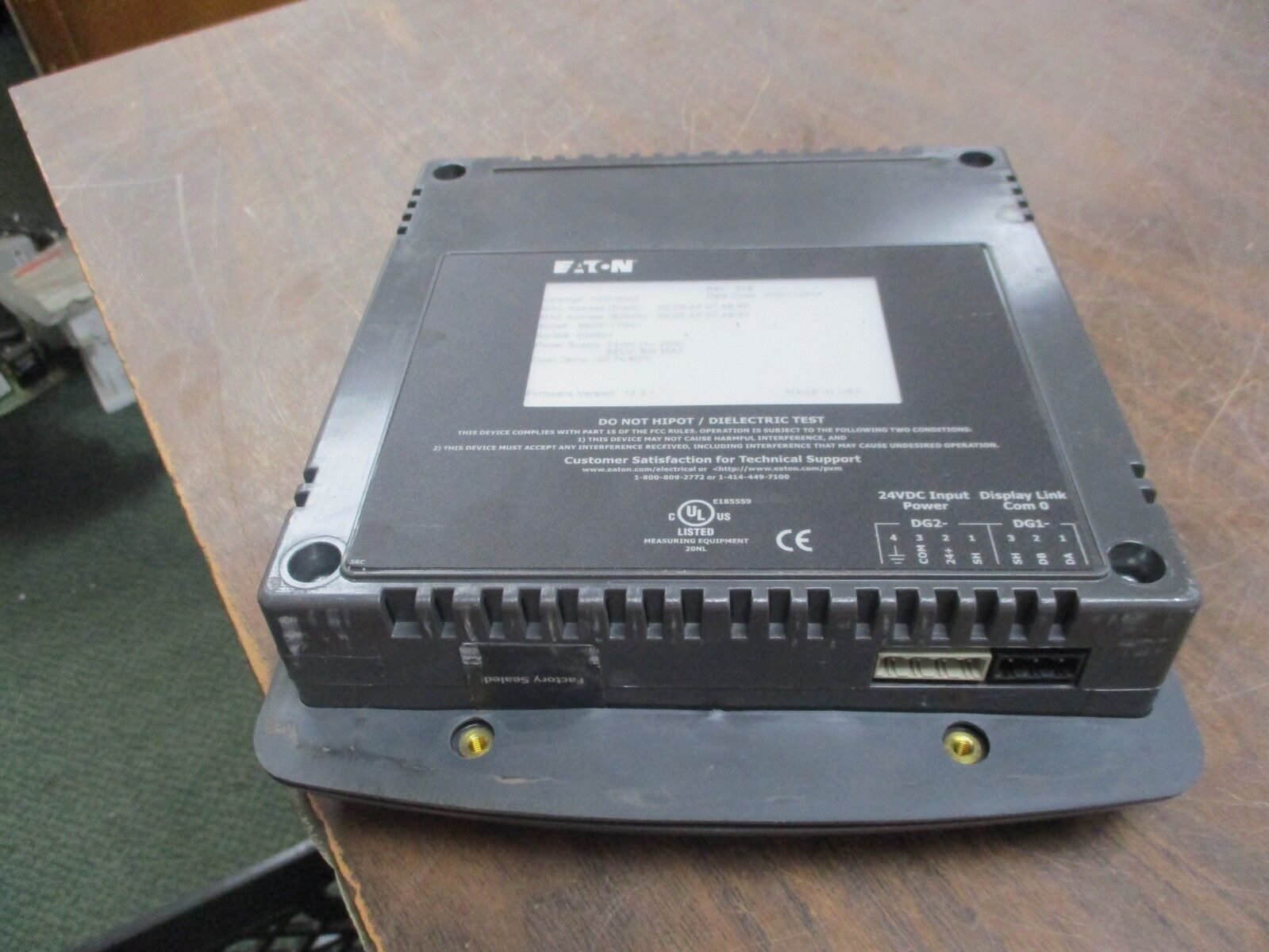 Eaton Power Xpert Meter PXD-MMG Rev. 019 F/W Ver.: 12.3.1 24VDC 8W Used