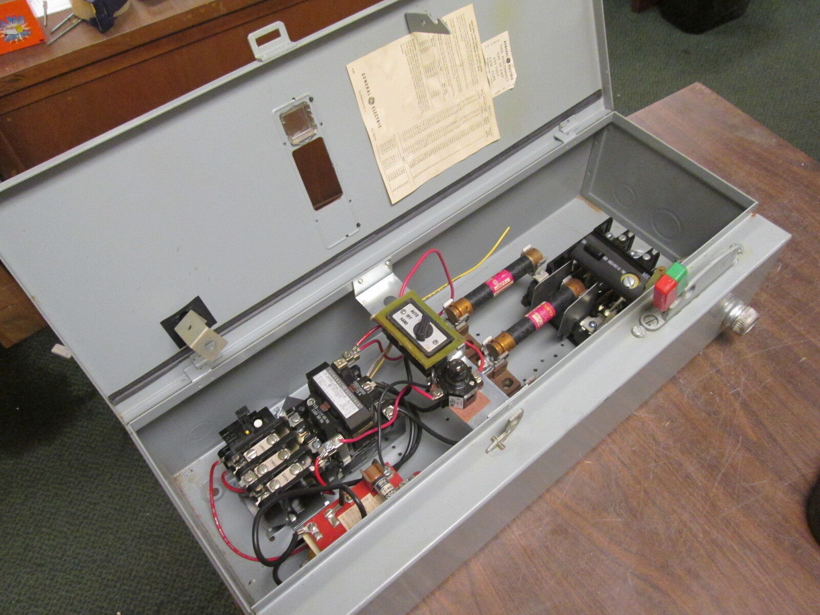 GE Fusible Combination CR308B104DYA10 115-120V Coil Size 0 18A 600V Used