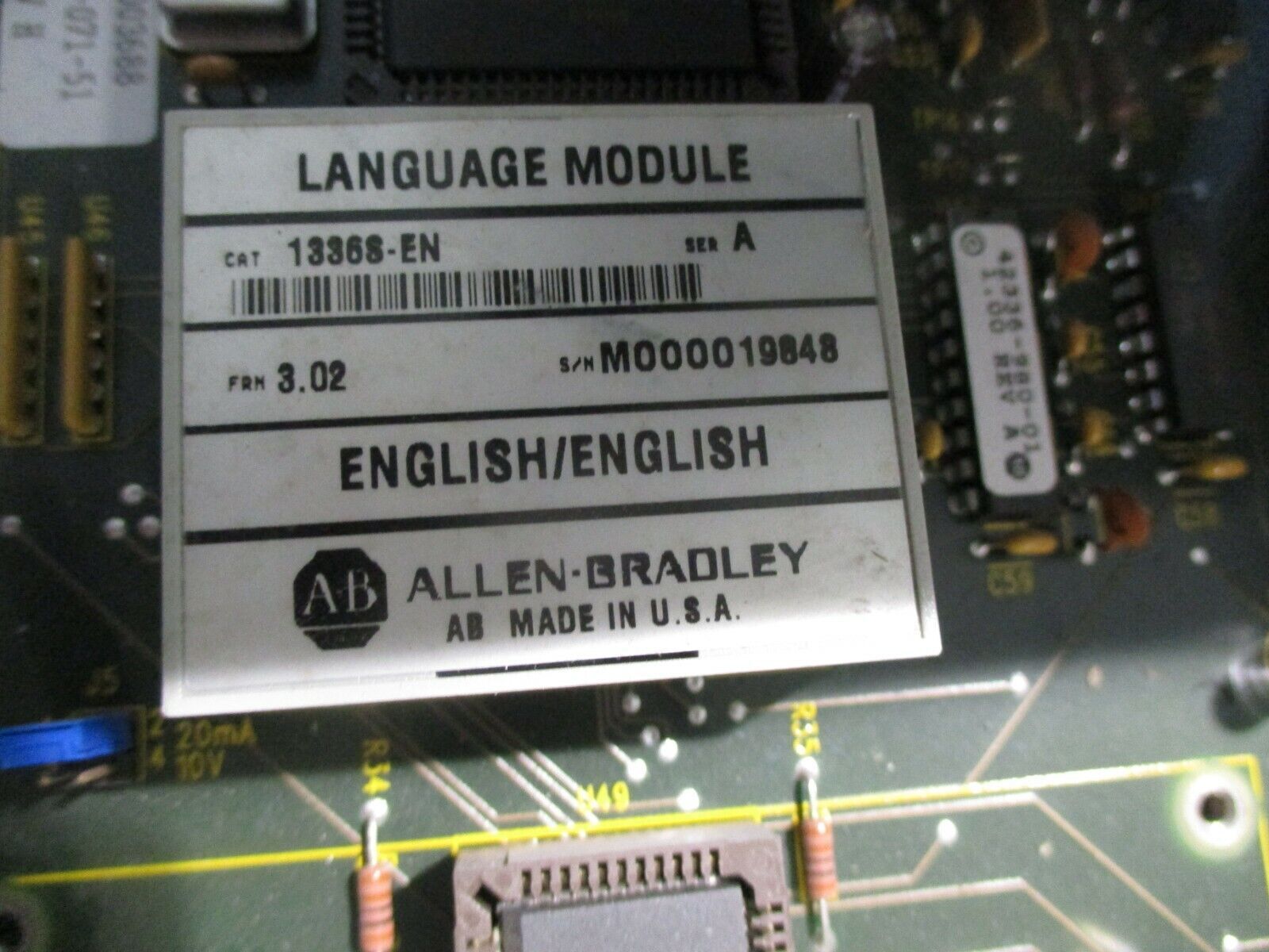Allen-Bradley 1336 Plus AC Drive 1336S-BX040-AX-EN-L6 Ser. B 40HP 3Ph Used