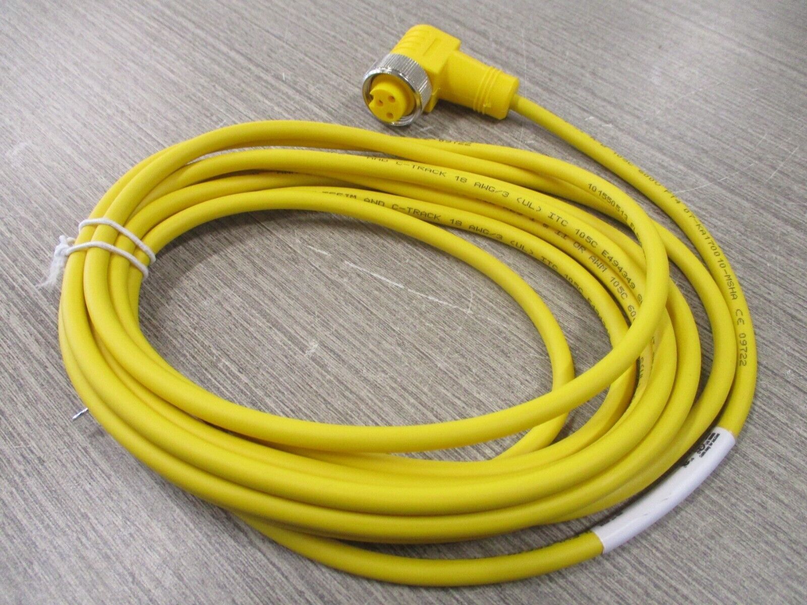 Turck Mini Fast Cordset WKM 31-4M 9A 600V Type 1,3,4 Enclosure New Surplus