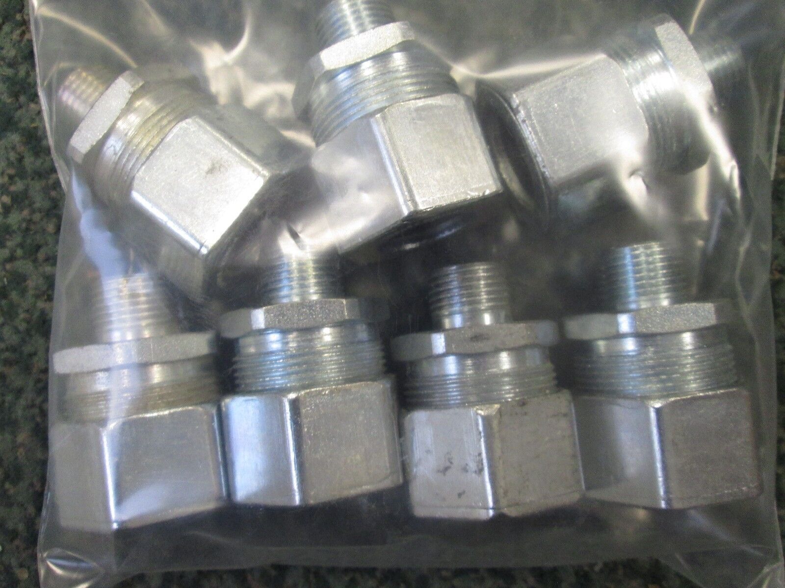Misc Brands Straight Body Male Threaded Cord & Cable Fitting 1/2" Lot of 7 Used