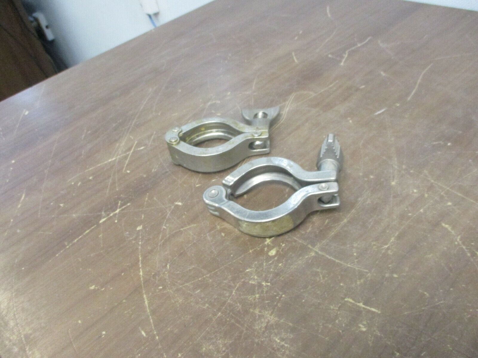 Misc. Brand Stainless Steel Sanitary Clamp Size: 1.5" Used **Lot of 2**