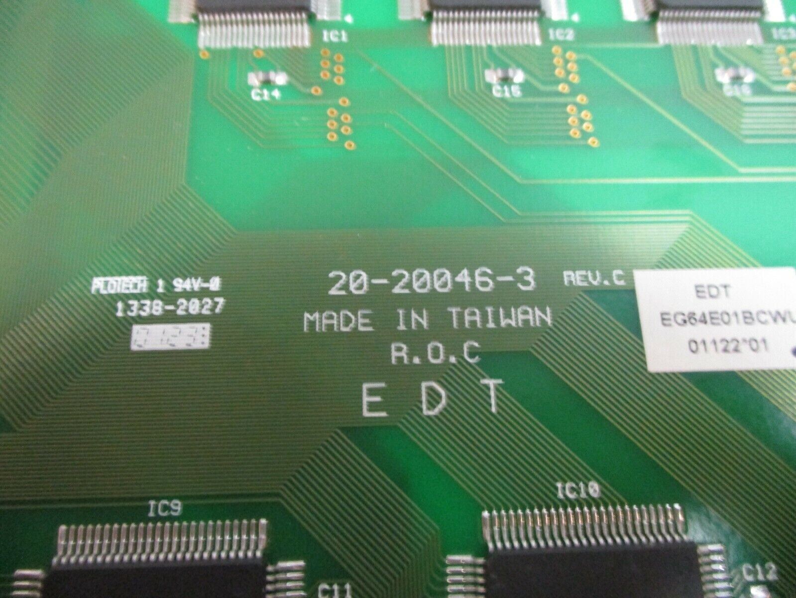 EDT LCD Panel 20-20046-3 Rev. C Used