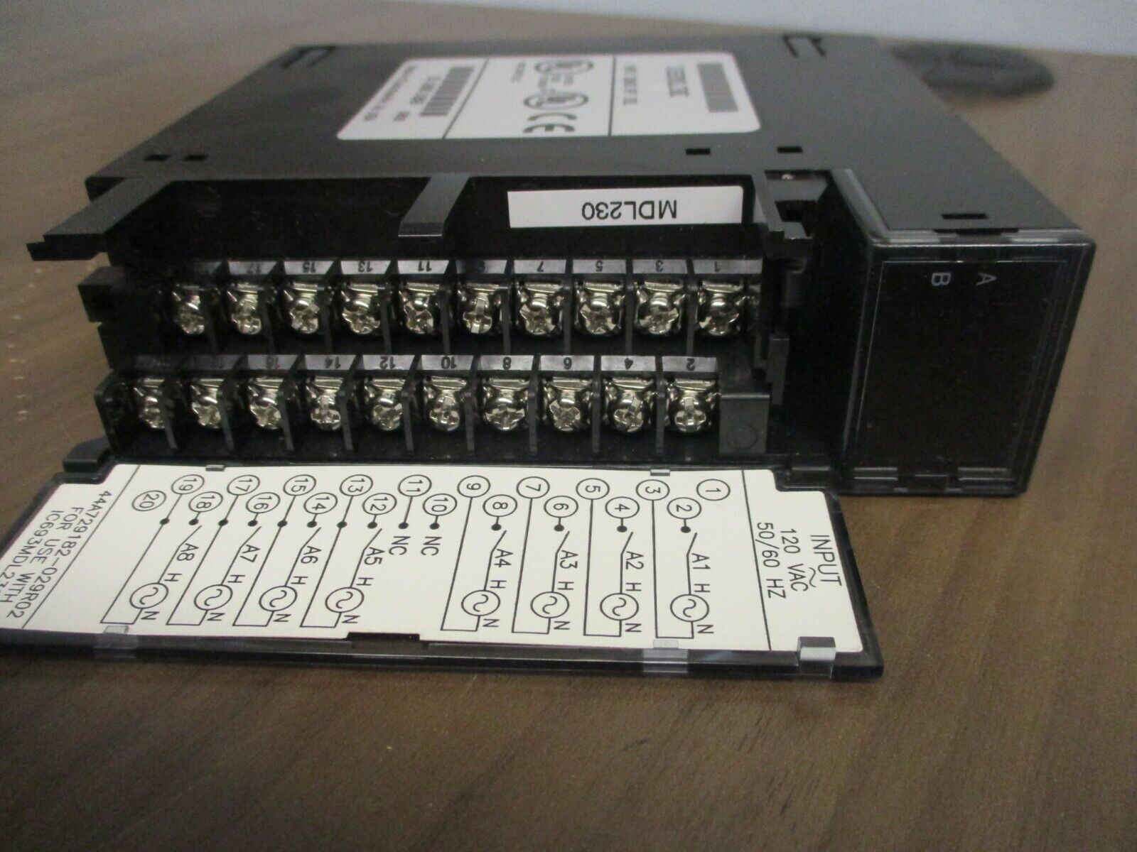 GE Fanuc Isolated Input Module IC693MDL230C 120VAC 8PT Used