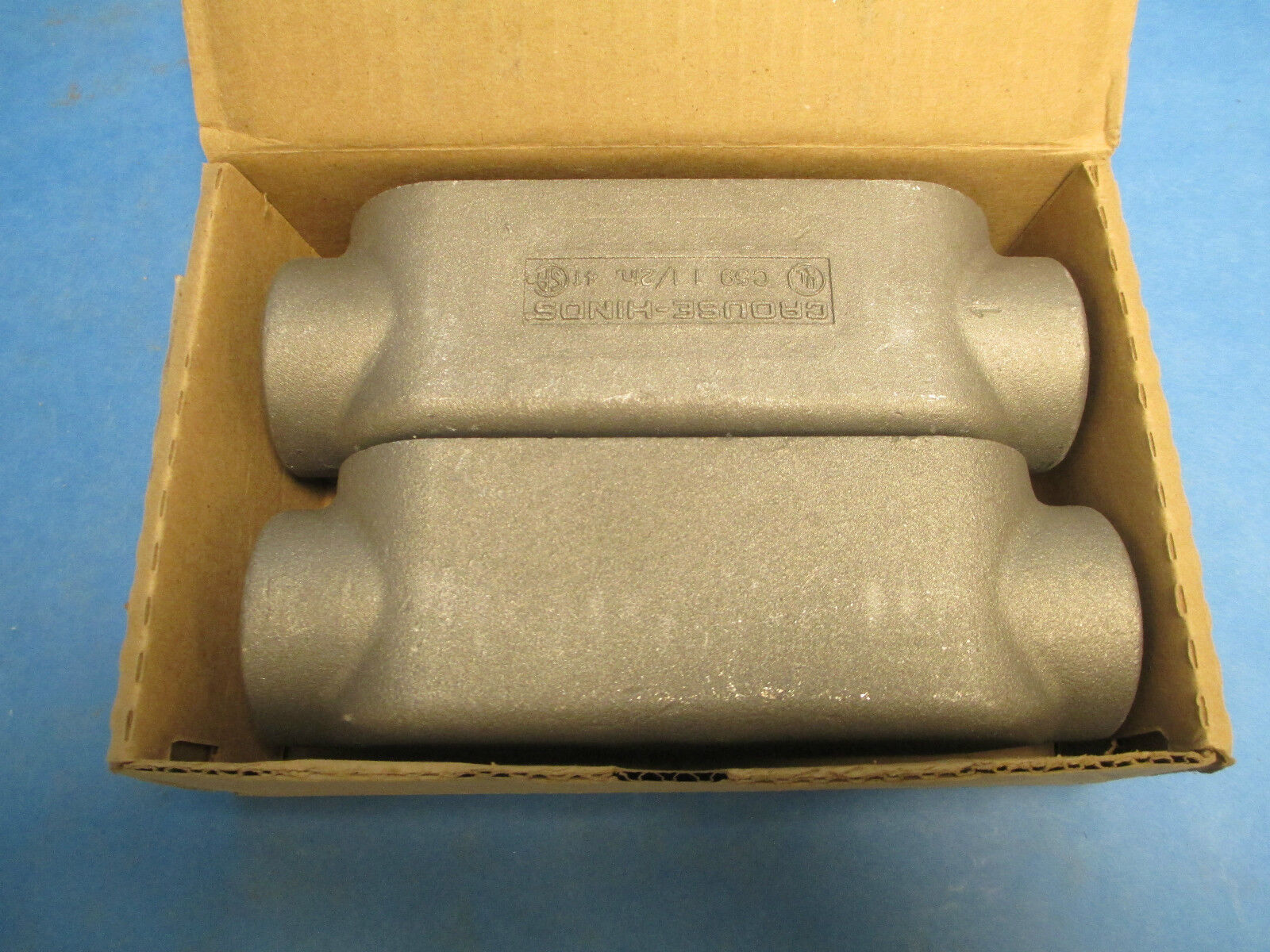 Crouse Hinds 1-1/2" Conduit Outlet Body C59, Mark 9 Body,Box of 2! New in Box!!!