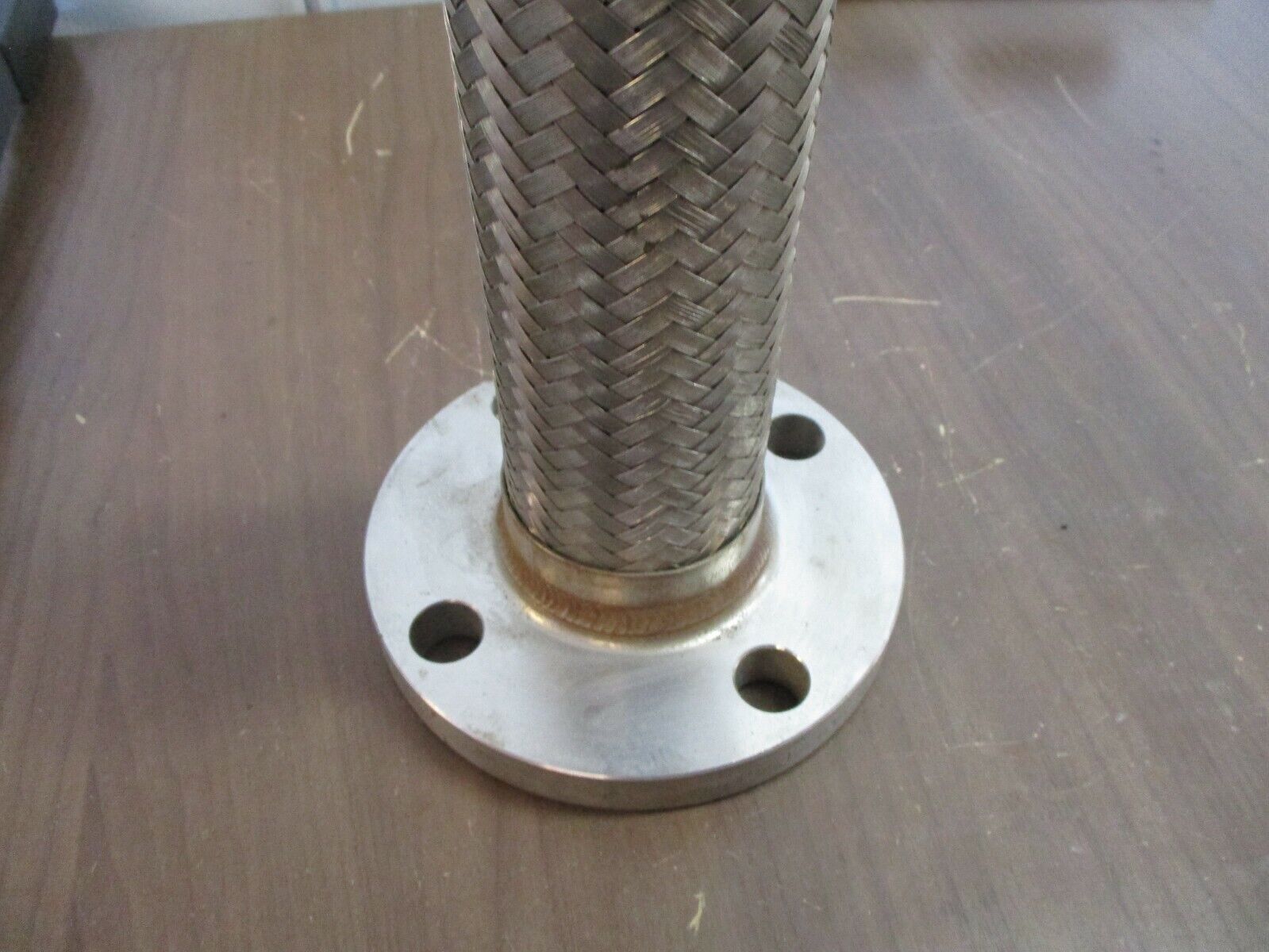 Motion Industries Stainless Steel Flexible Hose w/ Flange IL 34 Length: 8" Used