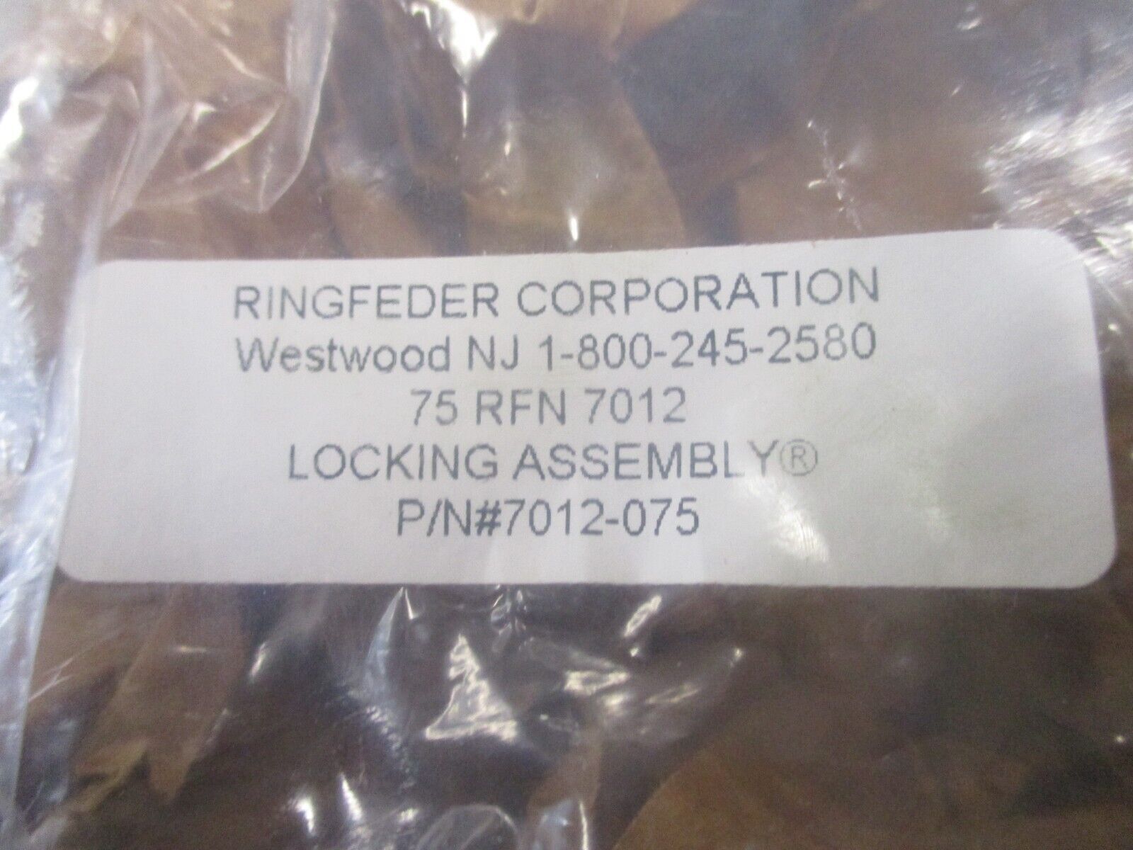 Ringfeder Locking Assembly 7012-075 75 RFN 7012 New Surplus