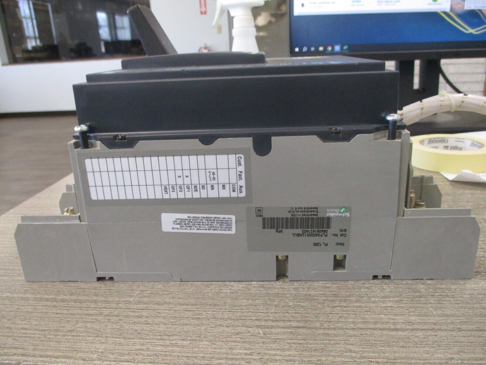 Square D Power Pact Circuit Breaker PL 1200 1200A 480V *No Trip* Used