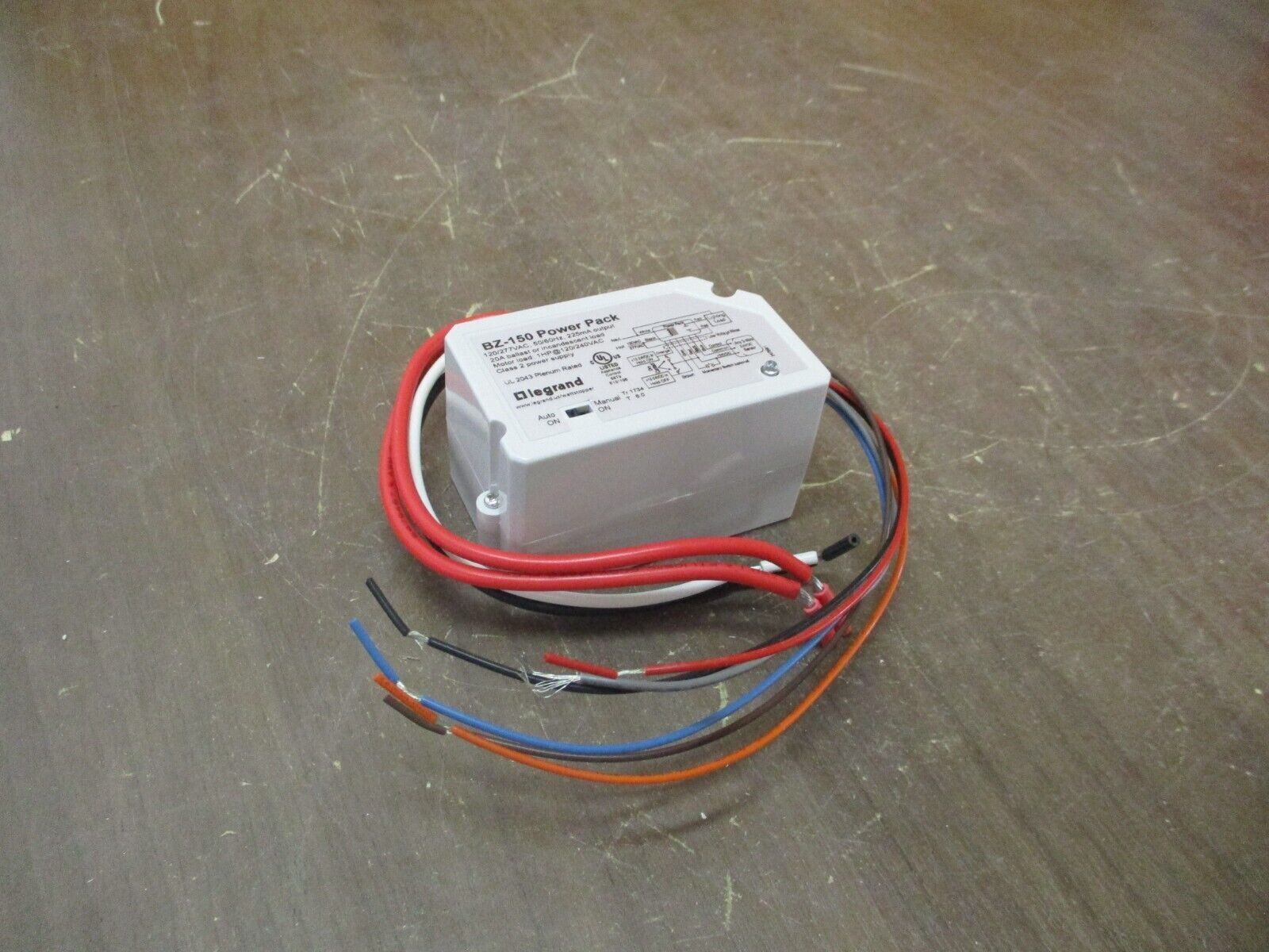 Legrand Wattstopper Power Pack BZ-150 120/277V, 50/60Hz 24VDC 225mA Man/Aut-on