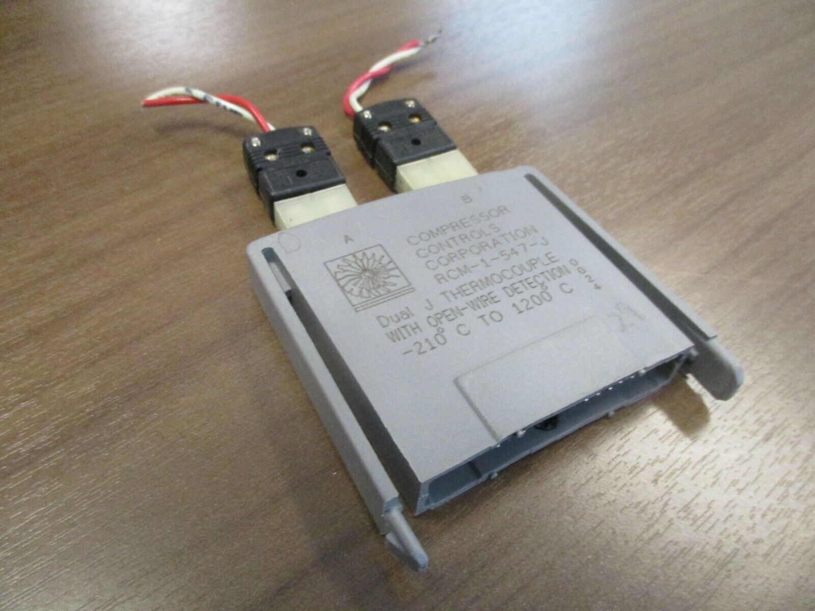 Compressor Controls Corp. Dual J Thermocouple Module RCM-1-547-J Used