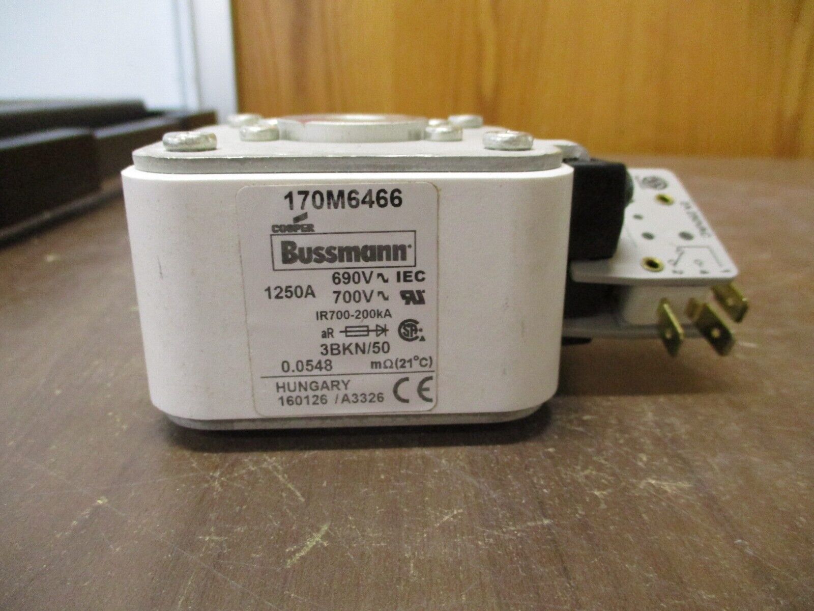 Cooper Bussmann Fuse 170M6466 1250A 690/700V Used