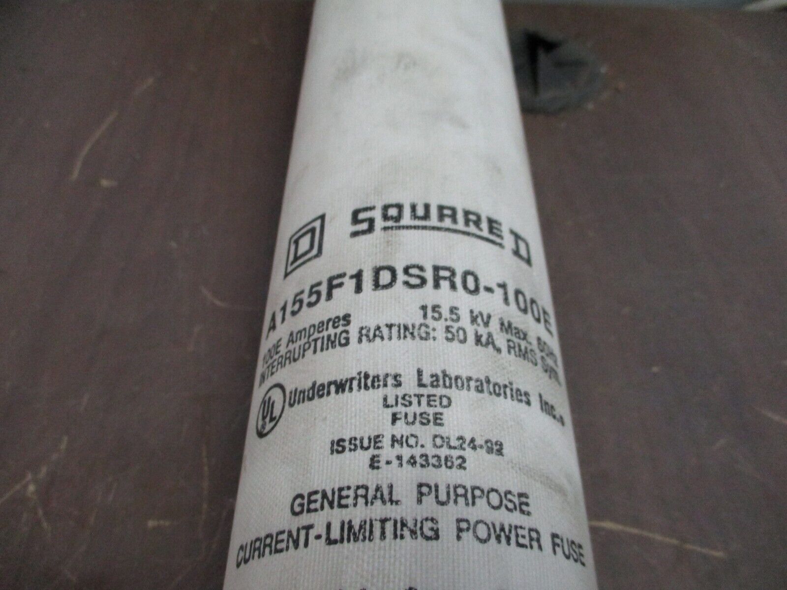 Square D Fuse A155F1DSR0-100E 100E 15.5KV Used