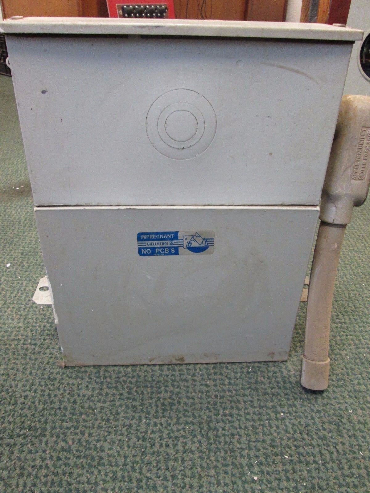 GE Dielektrol Capacitor 55L345KD 20 KVAR 480V 60Hz 3Ph Used