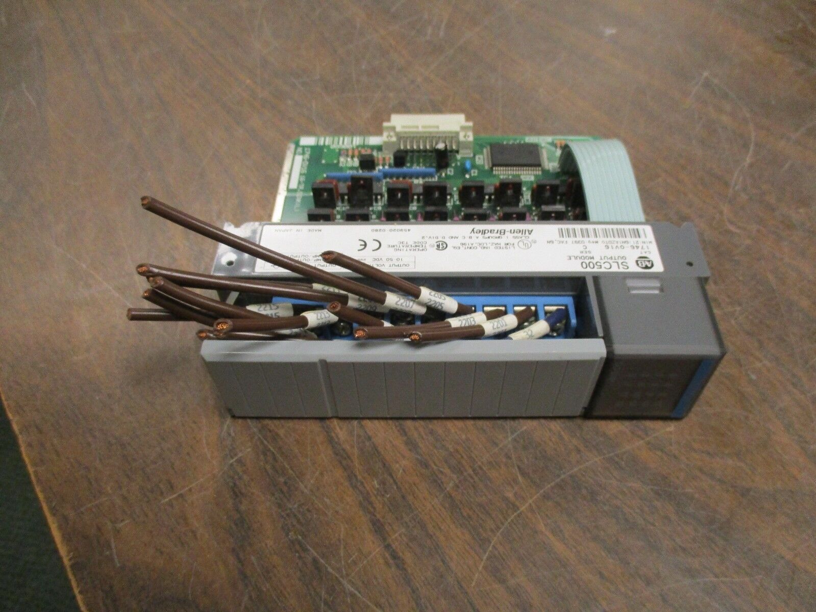 Allen-Bradley SLC500 Output Module 1746-OV16 Ser C 10-50VDC Output Used