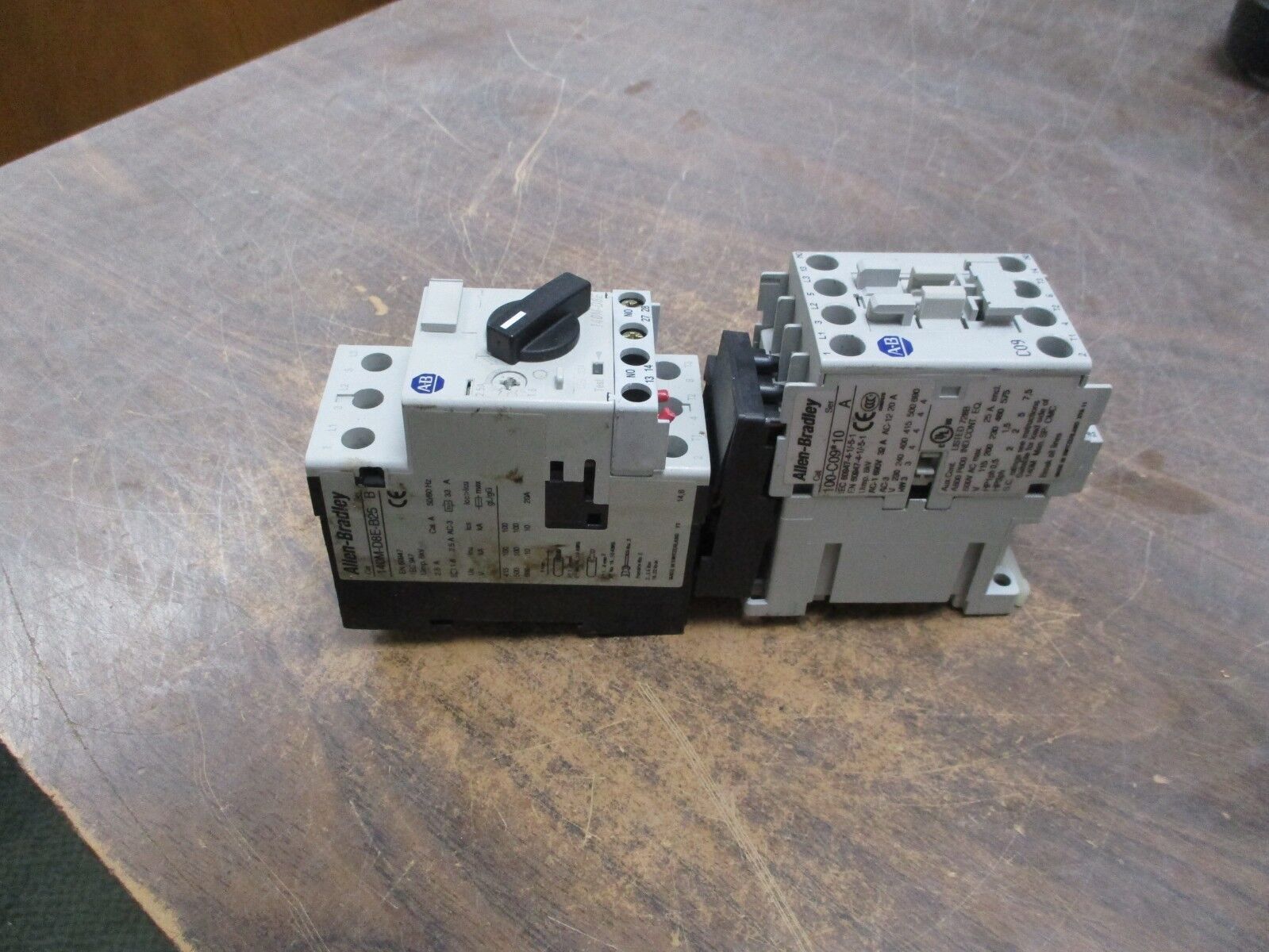 Allen-Bradley Starter 100-C09*10/140M-D8E-B25 120V Coil 25A 600V Trip:1.6-2.5A